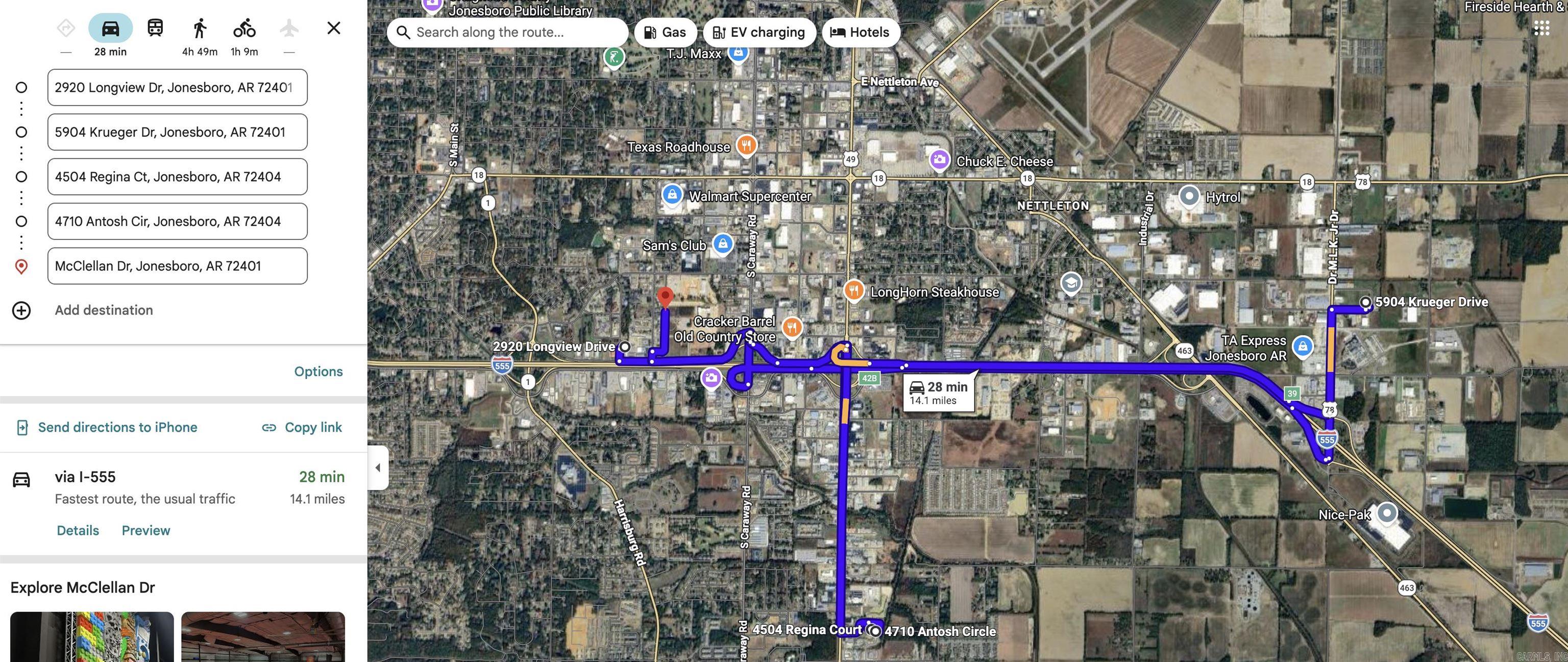 5904 Krueger Dr, Jonesboro, AR 72401 - 01-144253-01200 2920 Longview Dr, Jonesboro, AR 72401 - 01-144293-11100 4504 Regina Ct, Unit 1, Jonesboro, AR 72404 - 01-134041-10700 4710 Antosh Cir, Unit 1, Jonesboro, AR 72404 - 01-134041-11500 ±1.38 ac McClellan Dr, Jonesboro, AR 72401 - 01-144294-01260