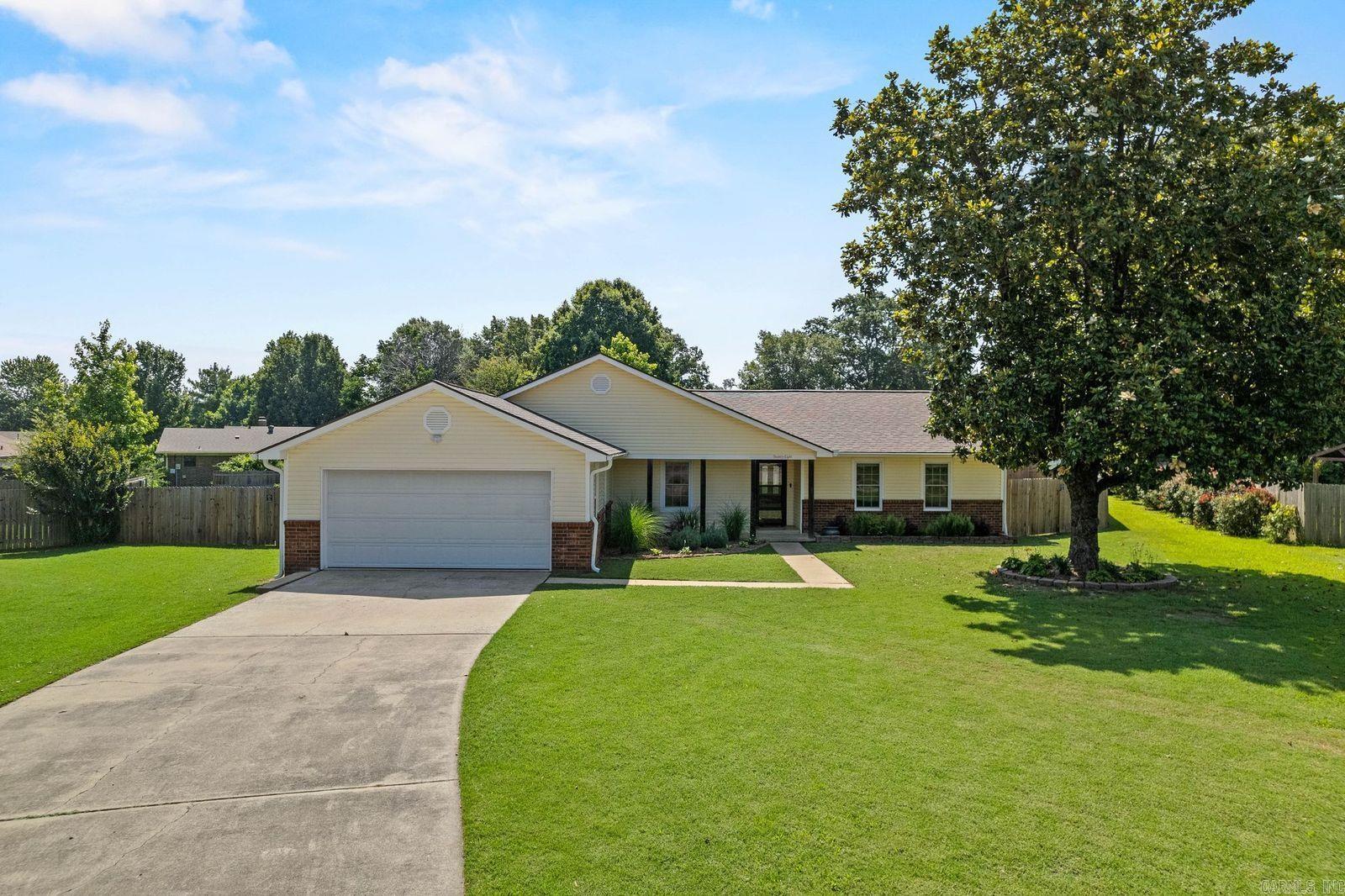 YOU WILL BE SHOCKED AT ALL THAT YOU GET W/THIS HOME!  Superb location near everything--easy access to dining, schools, community center etc. yet nestled at the end of a quiet cul-de-sac. Brand new roof & gutters w/in last month. 20x40 inground pool (2023 new liner, stairs fiber glassed, exposed pump piping replaced, sand filter & manifold replaced, pool cover purchased. 2025 pool shades added plus Air unit fully serviced, new fan motor & ac return grate. 2026 new robotic vacuum & electronic pool timer). Dedicated pool shed w/conveyed pool supplies.  2024: partial privacy fence & survey.  2023: Entire interior freshly painted, installed new light fixtures, can lighting w/ ability to dim, new doors, switches & outlet covers, blinds, primary bath vanity, custom shower & toilet.  Added new door in laundry room to spare bath for easier pool access. Custom sunshades & flooring installed in sunroom. Propane fireplace put in living room. New kitchen cabinets w/ self-closing doors. Other great features are the expansive backyard w/ active garden & extra landscape. Oversized garage w/ Wi-Fi opening, 2x6 framing, double hung windows. Covered patio & new utility shed w/ roll up door added.