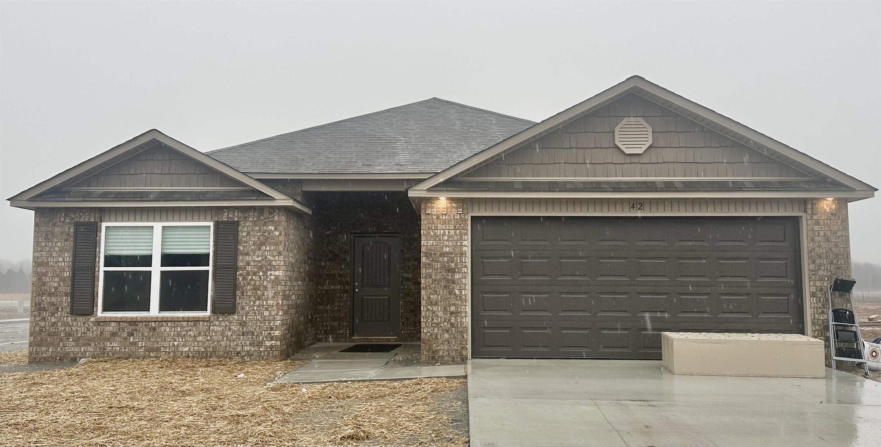 Raleigh plan Corner lot  Upgrades in this home: 14x10 uncovered patio, plumbing faucet upgrade 2, 3 added ceiling fan prewire and brace, door bell, Luxury Vinyl Plank flooring in wet areas and Living Rooms and adjacent hallways, ceilings raised in Living Areas per municipal codes, Cheyenne style interior doors, baseboards level 2, 25in wide attic stairs, LED disk light over Master tub, LED disk light over tub in Bathroom 2, full sod, smooth top range.   THIS HOME IS COMPLETE.