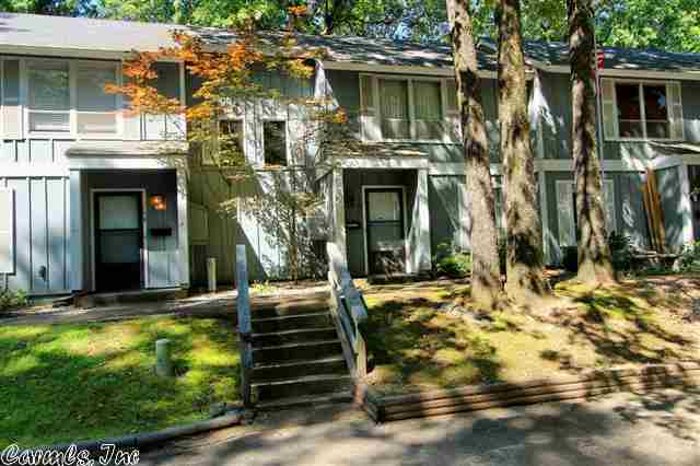 LOCATED ON DESOTO GOLF COURSE, THIS 2 BEDROOM 1.5 BATH FURNISHED TOWNHOME IS PERFECT FOR A GOLF GET-AWAY HOME. THE ENTRY LEVEL FEATURES A CORNER FIREPLACE, LIVING/DINING AREA , KITCHEN AND HALF BATH. UPSTAIRS ARE THE TWO ROOMY BEDROOMS, FULL BATH AND LAUNDRY AREA. CHARMING BACK YARD LOOKS ONTO THE 3RD HOLE OF DESOTO GOLF COURSE. NEIGHBORHOOD SWIMMING POOL IS CLOSE BY FOR ALL TO ENJOY. COME RELAX AND ENJOY HOT SPRINGS VILLAGE.