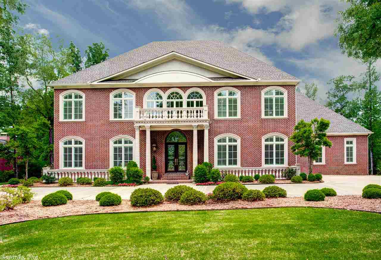Incredible Chenal Circle Estate built in 2006. Views of the course & pond are unmatched. Grand two story Entry with custom staircase; Kitchen with island, serving bar,butler's pantry & top of the line appliances is open to the Hearth Room.  Also on the main level is the Master Suite with his & her Baths; Guest Suite; Sun Room with bar; Great Room, Formal Dining Room & Study with fireplace & built ins.  Four additional Bedrooms & Game Room upstairs. Abundant storage & walk in closets.Fabulous outdoor living!