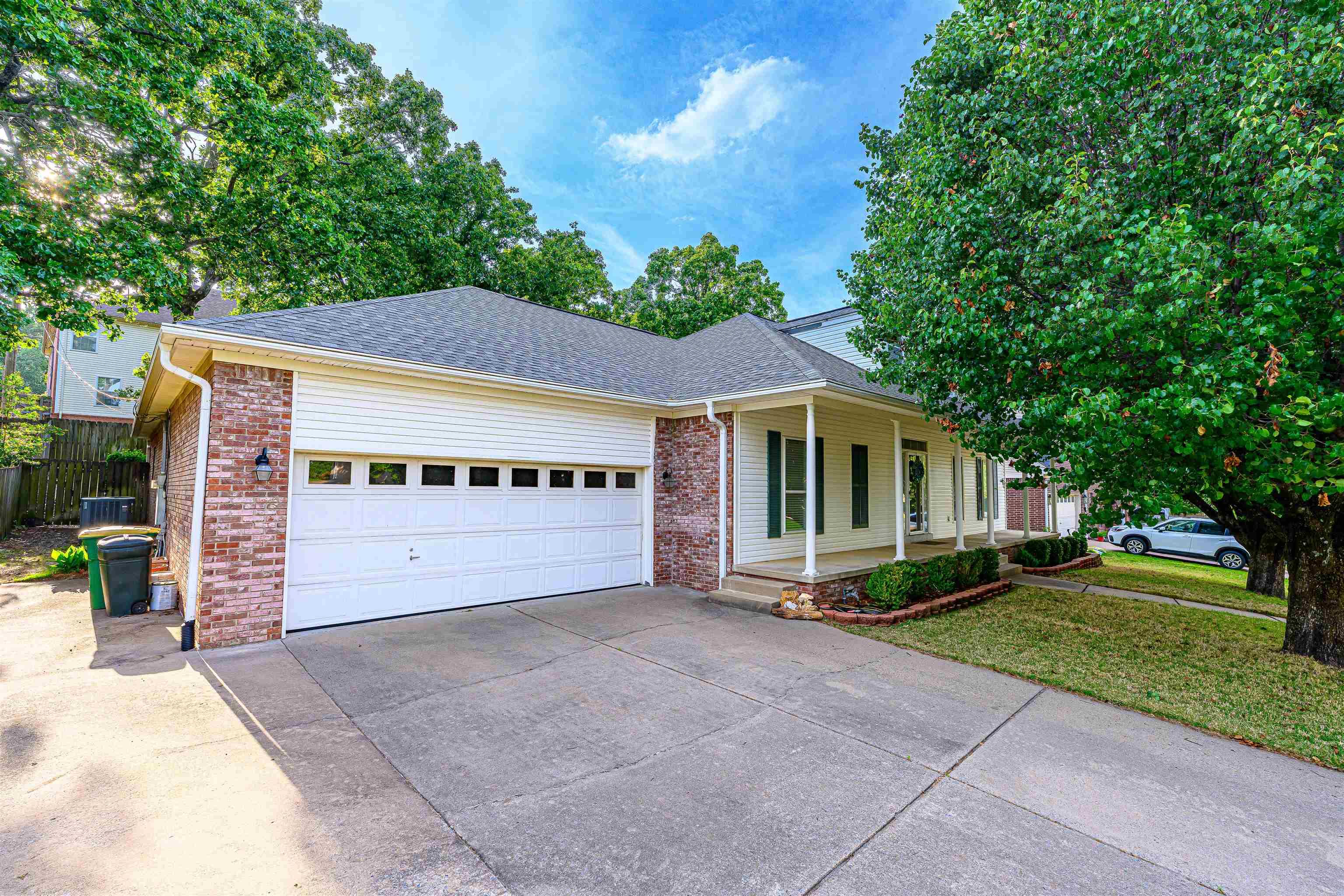 Welcome home to this beautifully maintained one-level gem in the desirable Timber Creek subdivision! Perfectly situated in the heart of North Little Rock, you’ll enjoy convenient access to shopping, dining, schools, and more. This inviting home features 3 spacious bedrooms, 2 full baths, 2 car garage, and extra parking offering a comfortable and functional layout for everyday living. The dream kitchen is a true highlight, complete with a center island, granite countertops, ample cabinetry, electric range with gas line option with plenty of space for cooking and gathering. The formal dining room is a space of elegance or can serve as a flex space. The great room provides a warm and welcoming atmosphere with high ceilings and a cozy gas fireplace—perfect for relaxing or entertaining guests. A dedicated laundry room adds extra convenience and practicality. Enjoy the covered deck patio and a beautiful, fully fenced backyard—ideal for outdoor enjoyment, gardening, hosting gatherings and a shop perfect for hobbies, storage, or projects. The roof is about 3 years old. This home truly combines comfort, convenience, and charm—don’t miss your opportunity to make it yours! Agents see remarks.