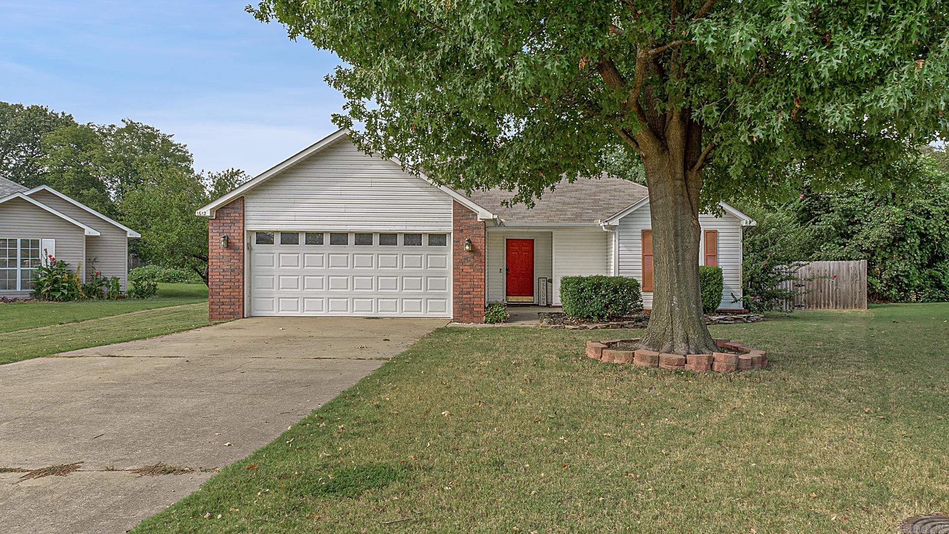 Step into this updated 3-bedroom, 2-bathroom home, featuring a desirable split floor plan  This home has been enhanced with a new roof installed in 2020, and a new HVAC system added in 2019,  Inside, you'll find new flooring and fresh paint that create a bright and inviting atmosphere. The master bath stands out, with double closets, while the updated kitchen has a pantry. Additionally, the home includes a separate laundry room for added convenience. Outside, you'll enjoy the benefits of a private fenced yard, a large deck, and an extra storage building, offering plenty of space for all your needs. This home is move-in ready and waiting for you. Schedule a showing today to fall in love with all that this property has to offer!