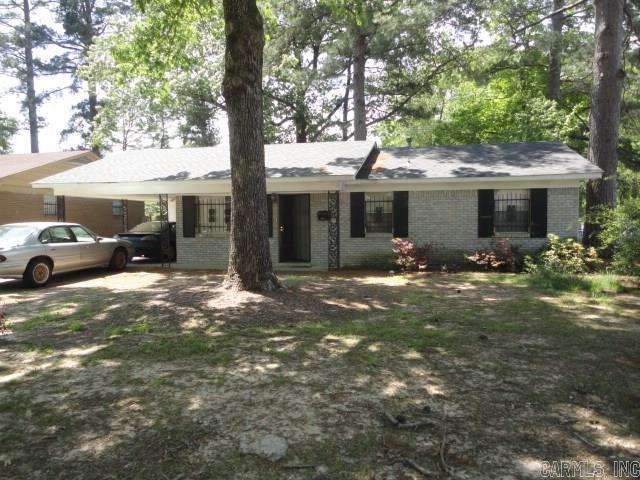Nice one level 3 Bedroom one bath with Central Heat and Air and fenced yard . Also has carport and storage off of it. Newer Roof, paint, hardwood vinyl plank floors , fans and more. Available NOW!. Sorry, no Section 8 or Housing. We have other properties for Lease at Ark Houses dot com. Can see anytime!