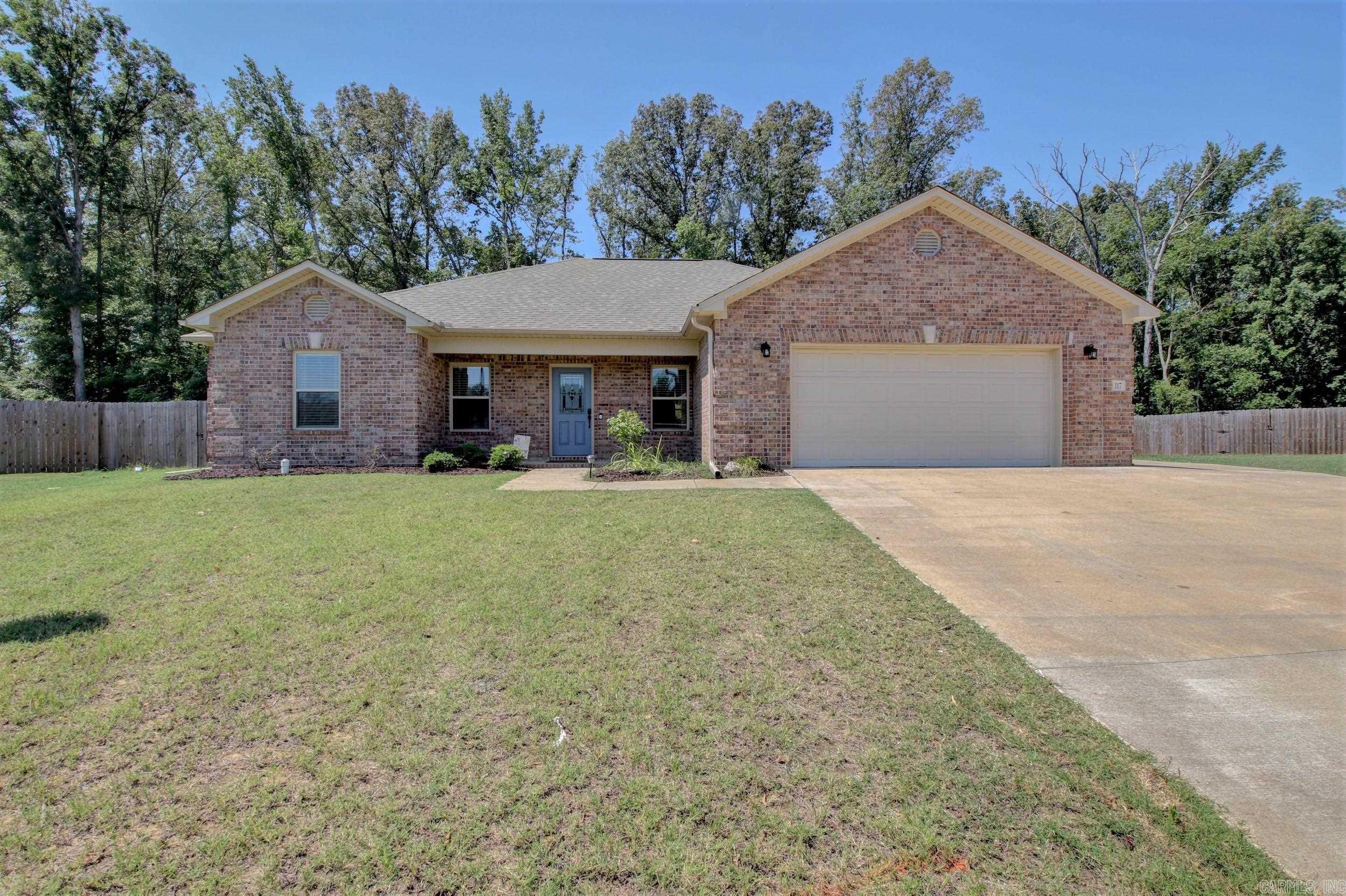 Spacious 4 bed/2 bath home in Huntington Place subdivision. This beautiful property is located at the end of a cul-de-sac and boasts a large backyard with an 8 ft privacy fence to the back neighbors, covered patio for relaxing or entertainment, and an extended driveway for additional parking, an RV, or other toys. The interior is a split floor plan/open concept with plenty of windows for natural light and granite throughout. The huge master suite includes a walk-in shower, dual sinks with a separate vanity area, and a big walk-in closet. The kitchen comes with all stainless-steel appliances, pantry, and seating at the center island. Refrigerator, washer and dryer convey!! You DO NOT want to miss out on this one!!!