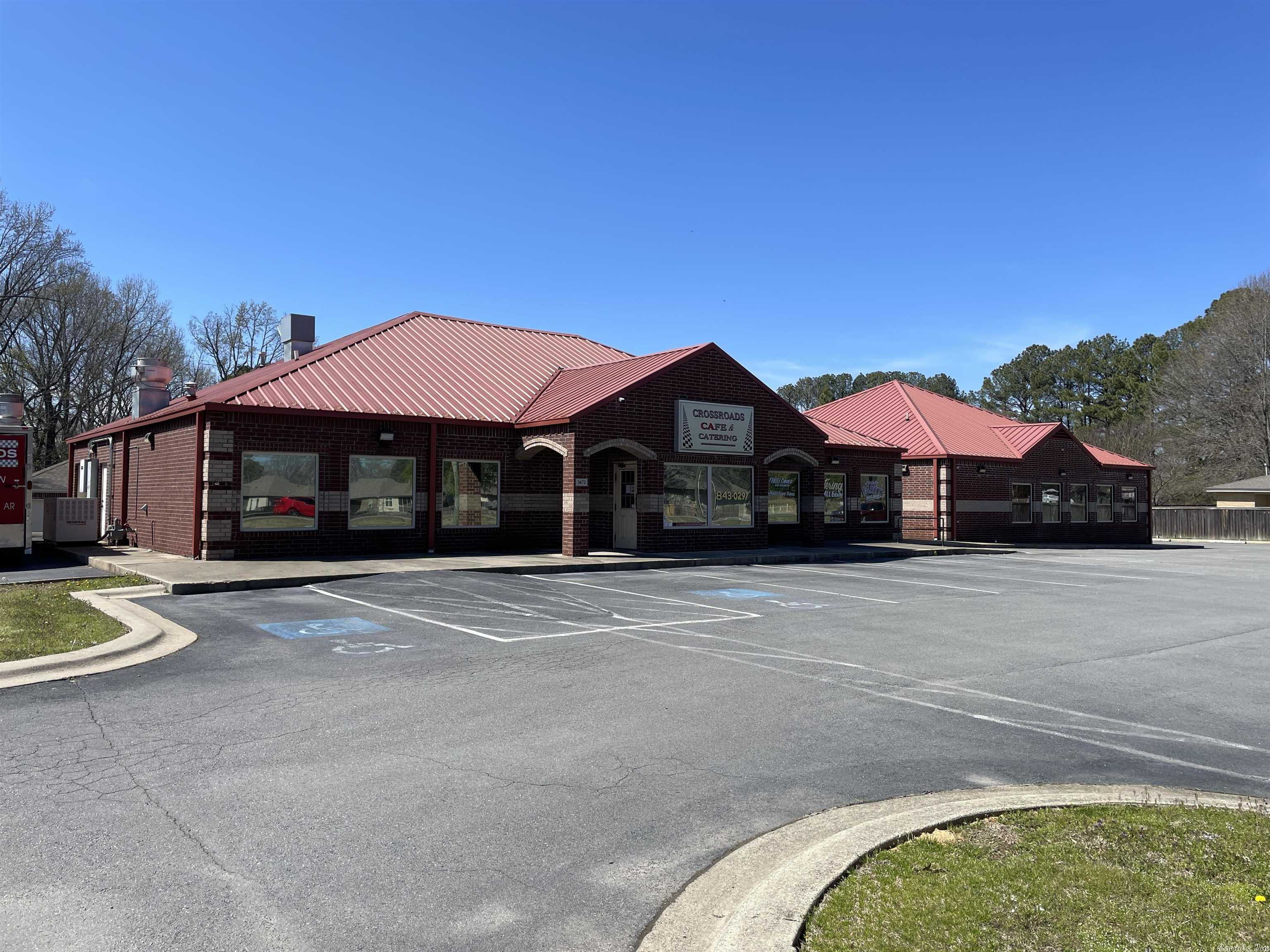Over 6300ft of space currently configured as beautiful restaurant. Capacity of approx. 200. 2 dining rooms. 20x20 storage out back.  Approx 4400 autos/day. Equipment and Furnishings included.