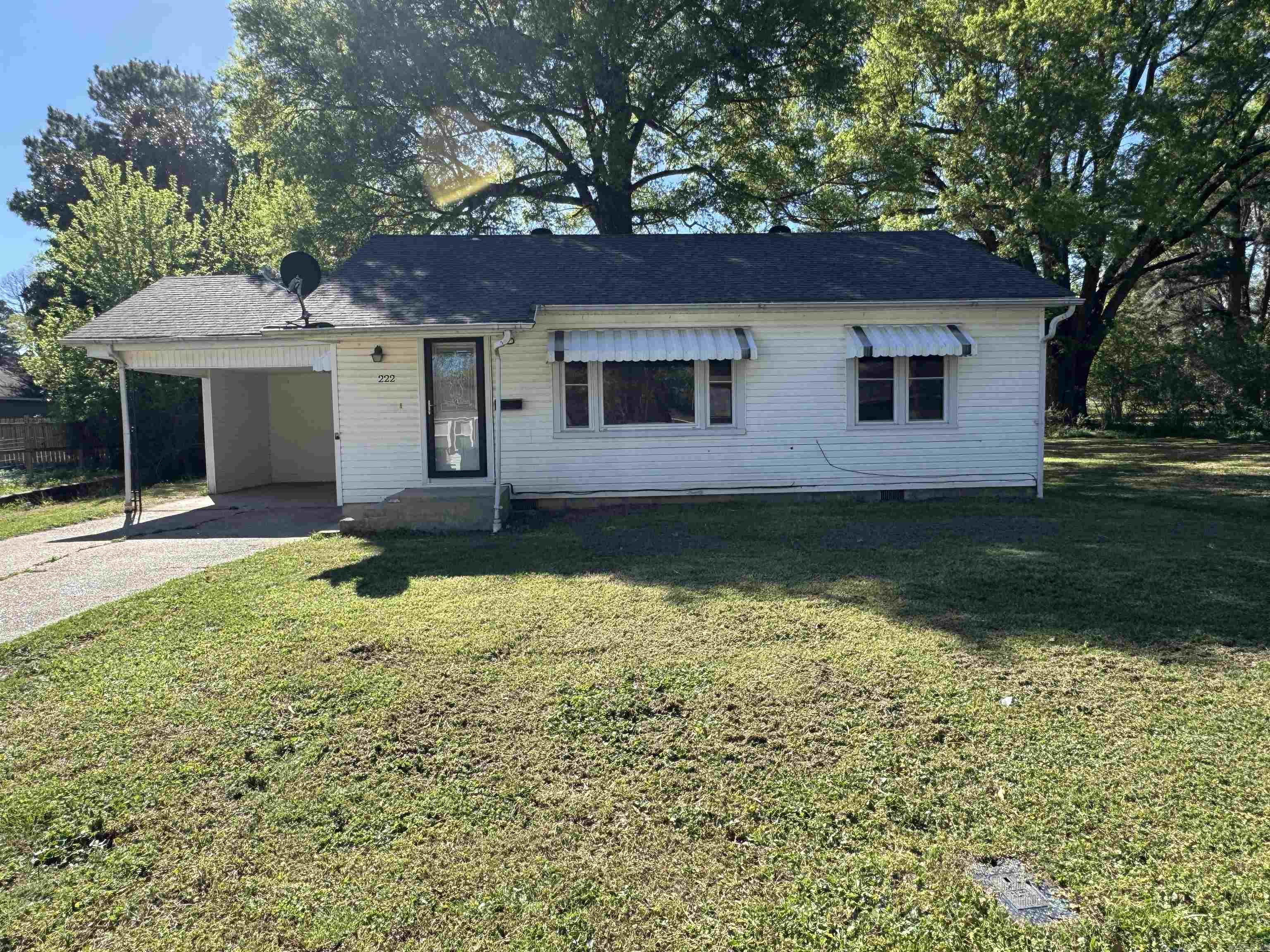 If you are in the market for a first home or a new home, you have got to check this adorable 1,156 sqft., 2 bedroom/ 1 completely remodeled bathroom sitting on .21 acre. This home has new flooring throughout most of the home along with fresh paint throughout. The laundry room has a large closet and room for a work area. The bathroom was completely gutted and redone recently, and it is beautiful. Outside you have a good size yard along with a storage building. In the carport you will find another storage area and still have room to park your vehicle. With this home no need for car lines or bus rides as you are only walking distance from the school. Don't wait call today to schedule your showing!!