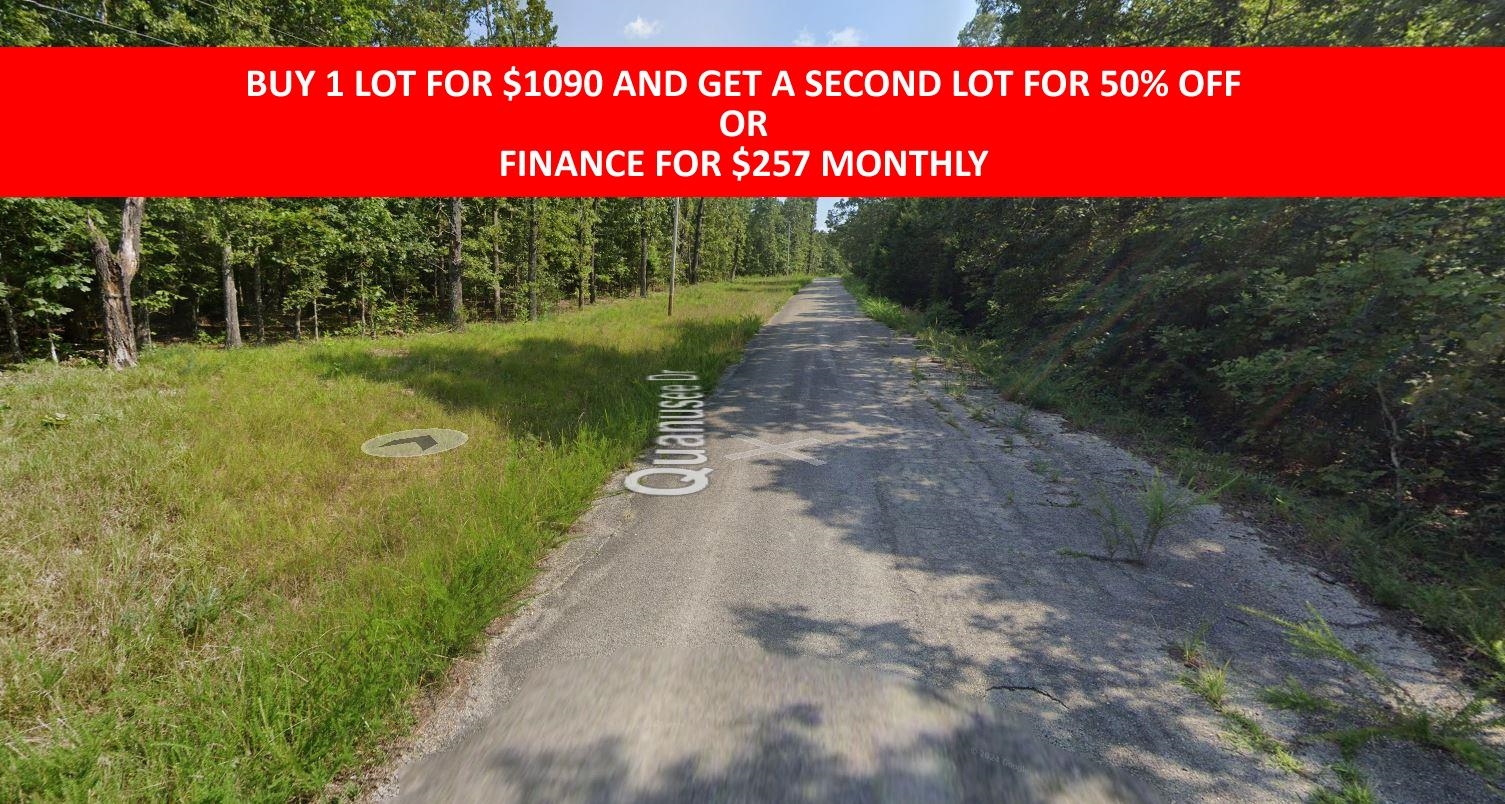 Buy one lot and get 50% off an additional lot! Part of a set of adjoining lots available. Owner-finance for easy terms. Cash buyers can pay by debit or credit card as well. Nice lot to develop or hold for future value. Public water and electric are available to run to property and will need septic. Owner/agent. No mobiles allowed. 300-2500 minimum build size on any other type of home, depending on subdivision. Finance is 5 months at $237 and closing costs are included. Buyer responsible for any back, current and future taxes owed on this property. Lots marked with red banner are part of promotion. No limit on lots. Buyer responsible for any/all taxes and lots sold "as-is". Quit claim deed conveys. Parcel ID# 230-14839-000