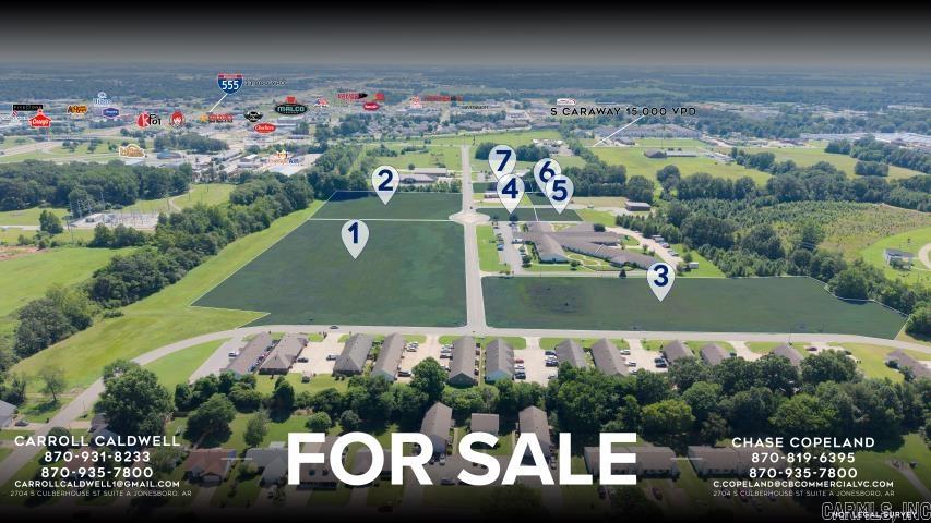 Coldwell Banker Commercial - VC is pleased to present seven commercial development lots located just off South Caraway Road in Jonesboro. Zoned C-3, these lots offer excellent flexibility for a wide range of commercial uses, making them ideal for businesses seeking to expand through ground-up development. The City of Jonesboro has plans to expand South Caraway Road by adding additional lanes extending to the entrance of Latourette, which will significantly improve ingress and egress to the properties and enhance overall accessibility.(1805 Latourette: Lot 7)