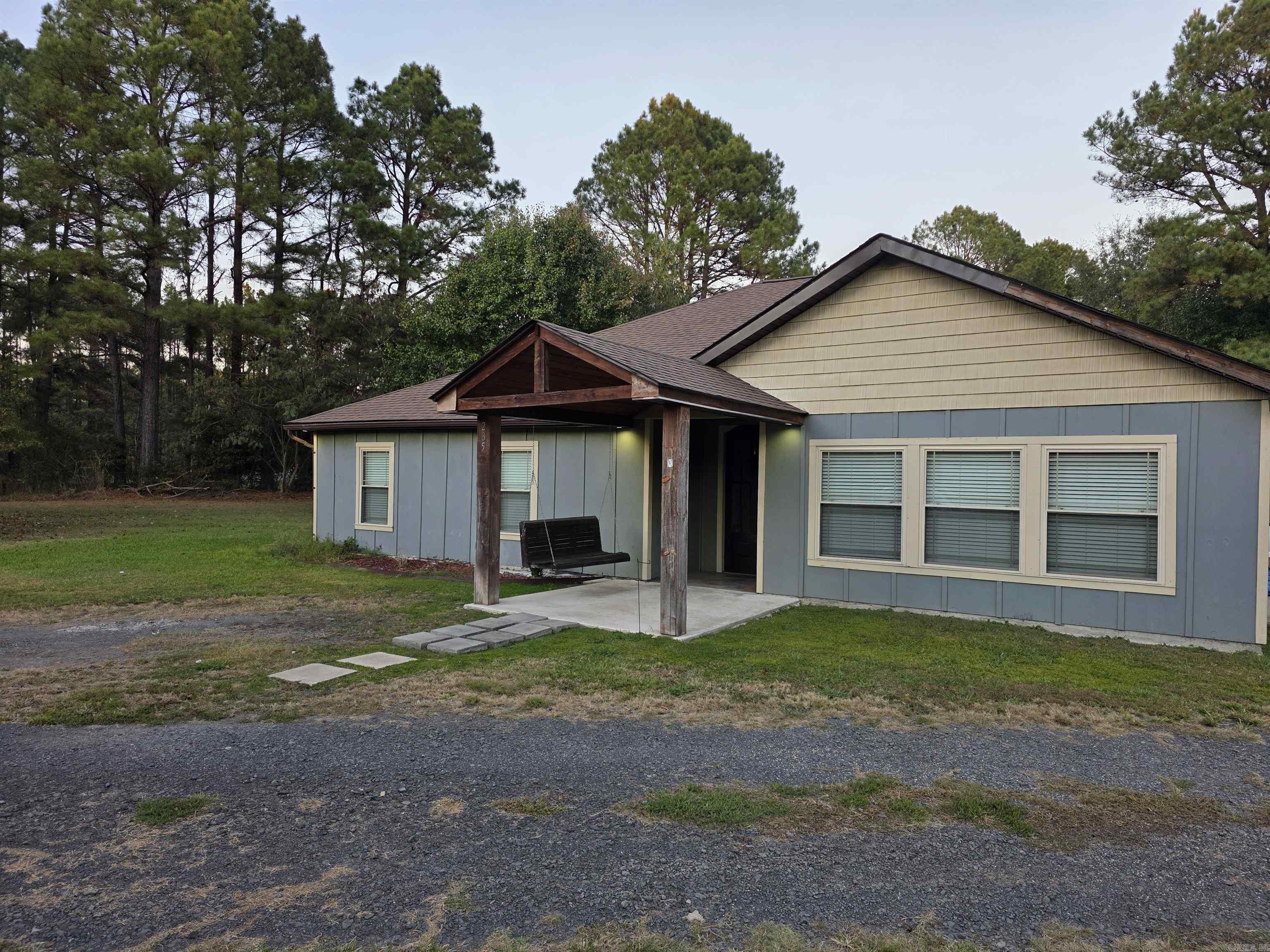 Enjoy the quaint and quiet life away from the noisy city in this charming 4BD/2BA that is waiting for you to call home. Situated on 2.5 acres of land ideal for anyone with a green thumb or a love for the outdoors. Cute front porch swing to sip you morning coffee. Living room with tray wood ceilings leads into the eat-in-kitchen perfect for entertaining guests or spending time with family. Plenty of room throughout. Beautiful flooring and detailed tile work. Lots of yard space to let pets or kids run out some energy. This property is managed by Hoffman Team so beware of scammers - we will never ask you to Cashapp us money. The lease for this property is for 18 months to 2 years with a 3% increase after the first year. Income must be 3x the amount of rent. Deposit, first month’s rent, and the $50 administration fee due before move in. This property does not accept section 8.