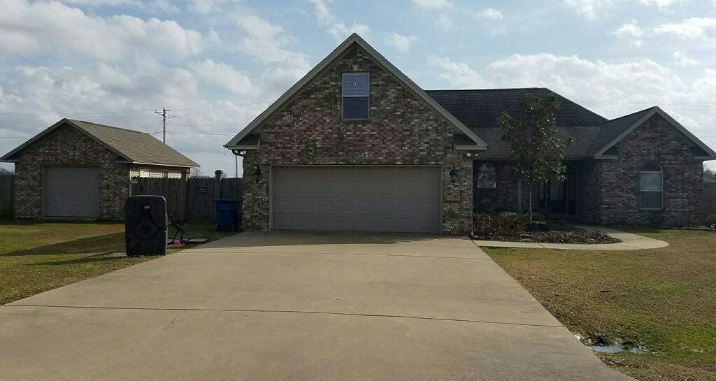 Amazing Home on 2 Lots with a new saltwater pool!! This home is close to the new high school. 4bd/2ba with 2 living areas, 2 fireplaces one electric and 1 gas, lots of built ins in great room, office which is off the kitchen, laundry/mud room, sunroom or 2nd living area. The 4th bedroom above garage could be game room, man cave, has its own heating and cooling. Home has a shop that has electricity and garage door for lots of storage. Seller offering a home warranty from First American covering pool.