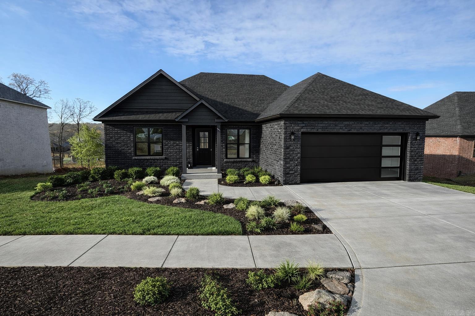 Stunning New Construction: One level 3 bedrooms, 2 baths home features an open floor plan with a main level office. Modern chefs kitchen, luxurious cabinetry, walk in pantry. Step into the luxury master bath with soaking tub, double vanities, and large walk in closet that connects to the laundry room. Enjoy the two covered patio and porch, overlooking amazing views top a backyard forest. This house is still under construction but will be ready soon! Call for a private showing.