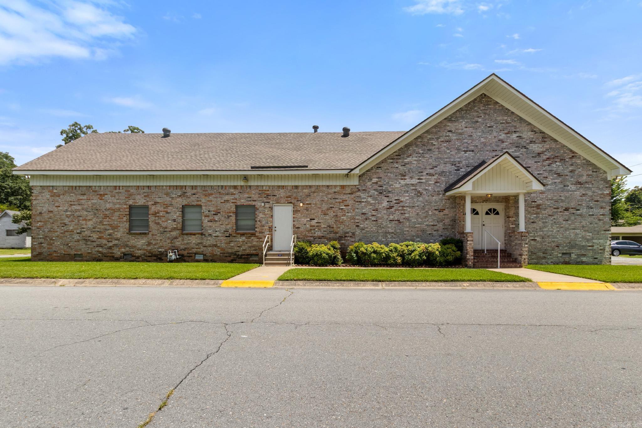 If your church family is looking for a move... or Investors Welcome.  Welcome to this Charming L Shape very well maintained and established Church on a Beautiful Corner lot right at a half acre in size. The Property features a traditional sanctuary with pews and a Beautiful Baptistry area. Also a large Fellowship area with full Kitchen will accommodate estimated around 120-150 so ideal for gatherings or events. This is currently leased out by a active Church congregation providing immediate rental income, however they are aware it is for sale and can/will move if a Church is purchasing to operate at this location... Making this a great opportunity for a church ministry or investor seeking an income producing property.   Roof 2 years old, Carpet 2 years old, HVAC 5 yrs old  Water Heater 2 yrs old