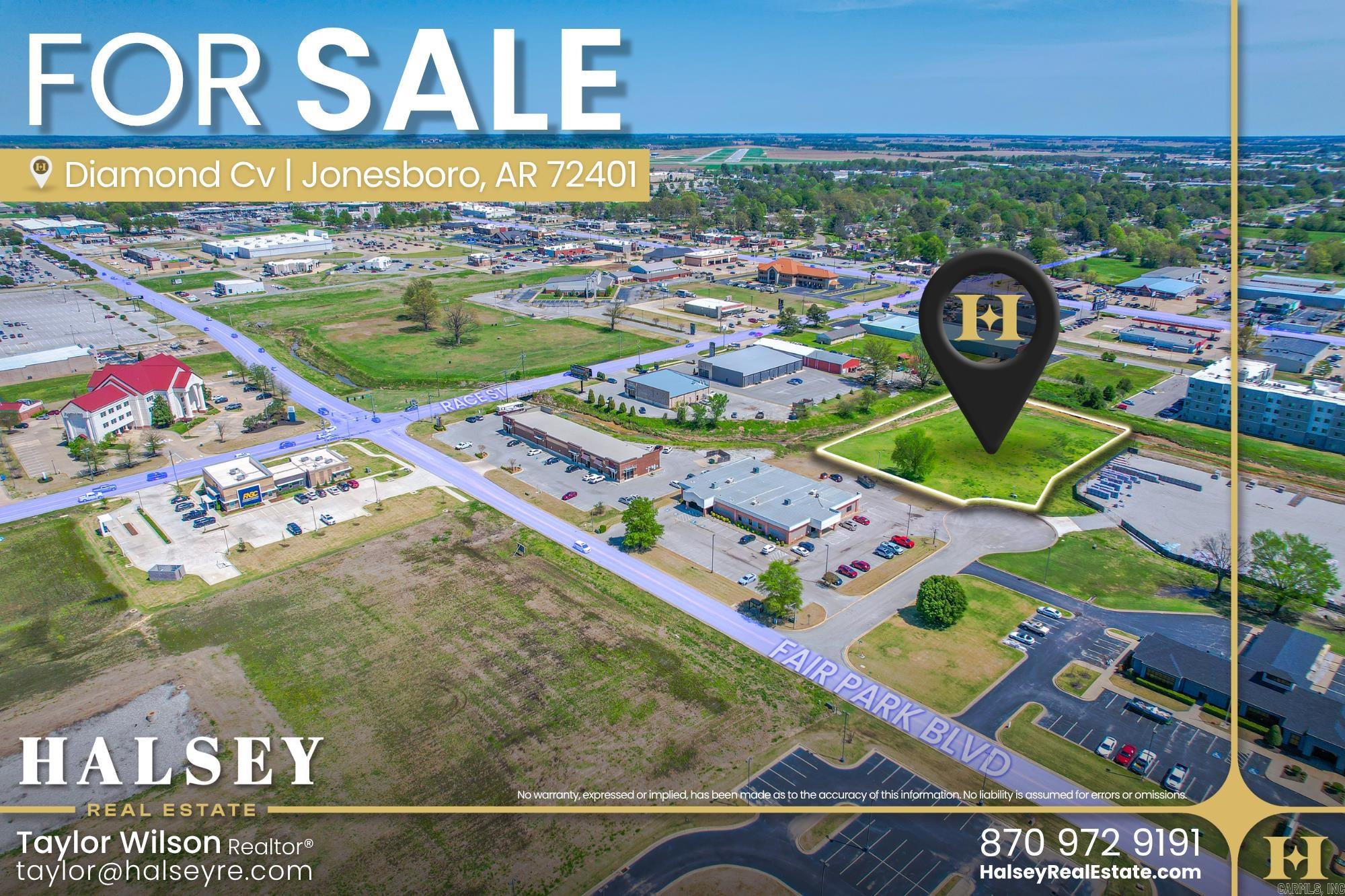 This ±1.8-acre commercial lot is located just off Race Street near the intersection of Fair Park Blvd, in a well-developed retail area of Jonesboro. The site sits behind existing storefronts with a dedicated drive, offering straightforward access without being directly on the busiest stretch of the corridor.  The property is mostly level and cleared, making it easier to plan and build. It’s surrounded by a mix of retail, service, restaurant, and hospitality uses, with nearby businesses including national retailers, local shops, hotels, and everyday service providers. The area sees steady traffic throughout the day due to the concentration of shopping and nearby residential growth.  Zoned C-3 (General Commercial), the site allows for a variety of uses such as retail, office, medical, personal services, or food service. It could also work well for a small user who wants to be in a central retail area without needing direct frontage on a main road.
