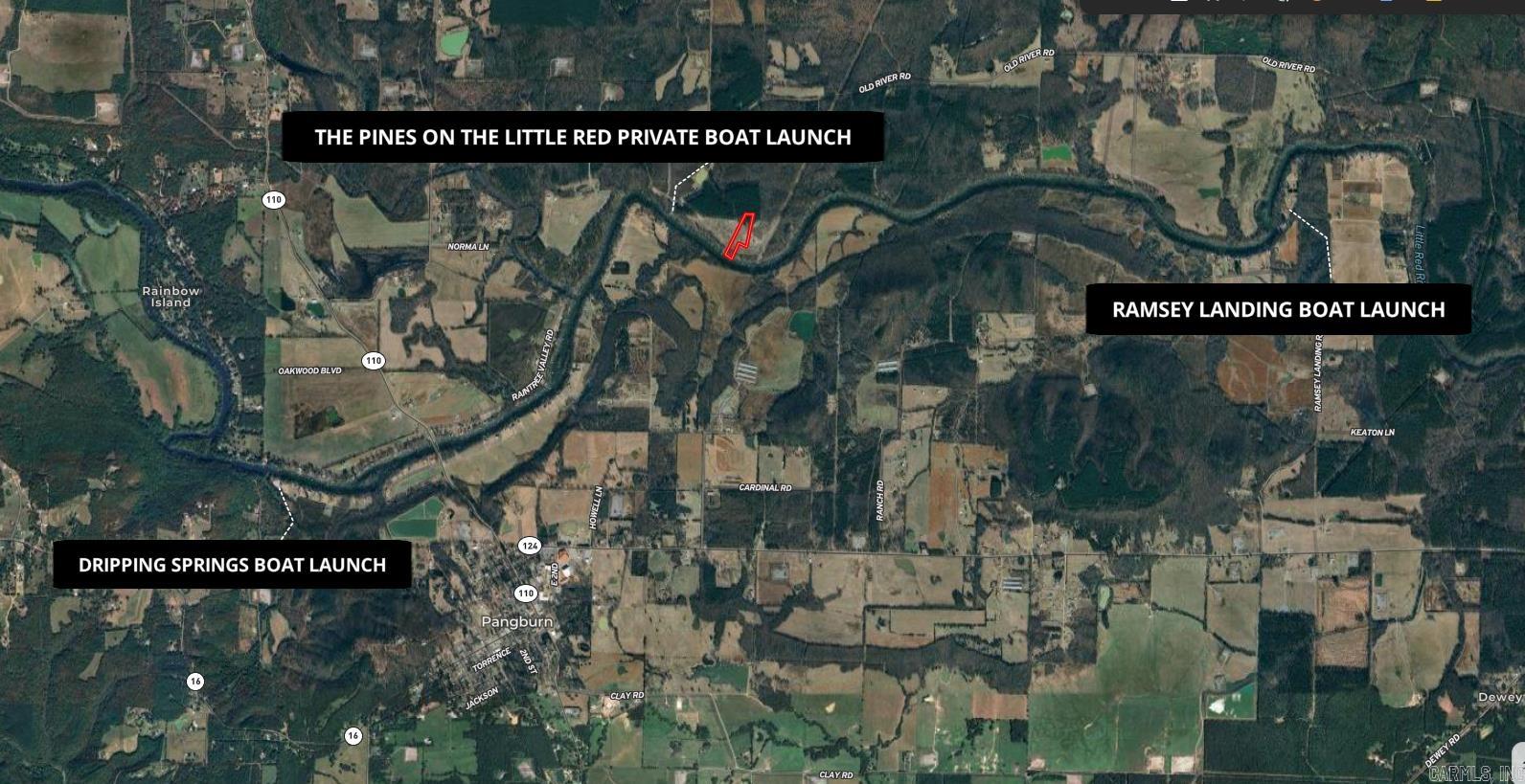 5.79 acres with Little Red River frontage located at The Pines on the Little Red River. Water and power are in place and riverfront homes are going up!  Escape to The Pines—a serene, gated riverfront community nestled along the world-renowned Little Red River, just 3 miles from Pangburn, Arkansas. This exclusive development offers riverfront and off-river lots, perfect for anglers, nature lovers, and those seeking a peaceful getaway.  Property Notes:  Private, gated community boat launch  Located 3.2 miles upstream from Ramsey’s Access  2.6 miles downstream from Dripping Springs Access  Mature pine trees provide natural privacy and beauty  Direct access to Little Red River trout fishing—renowned for both rainbow and brown trout  Just 15 miles to Greers Ferry Lake and the Dam Site boat launch