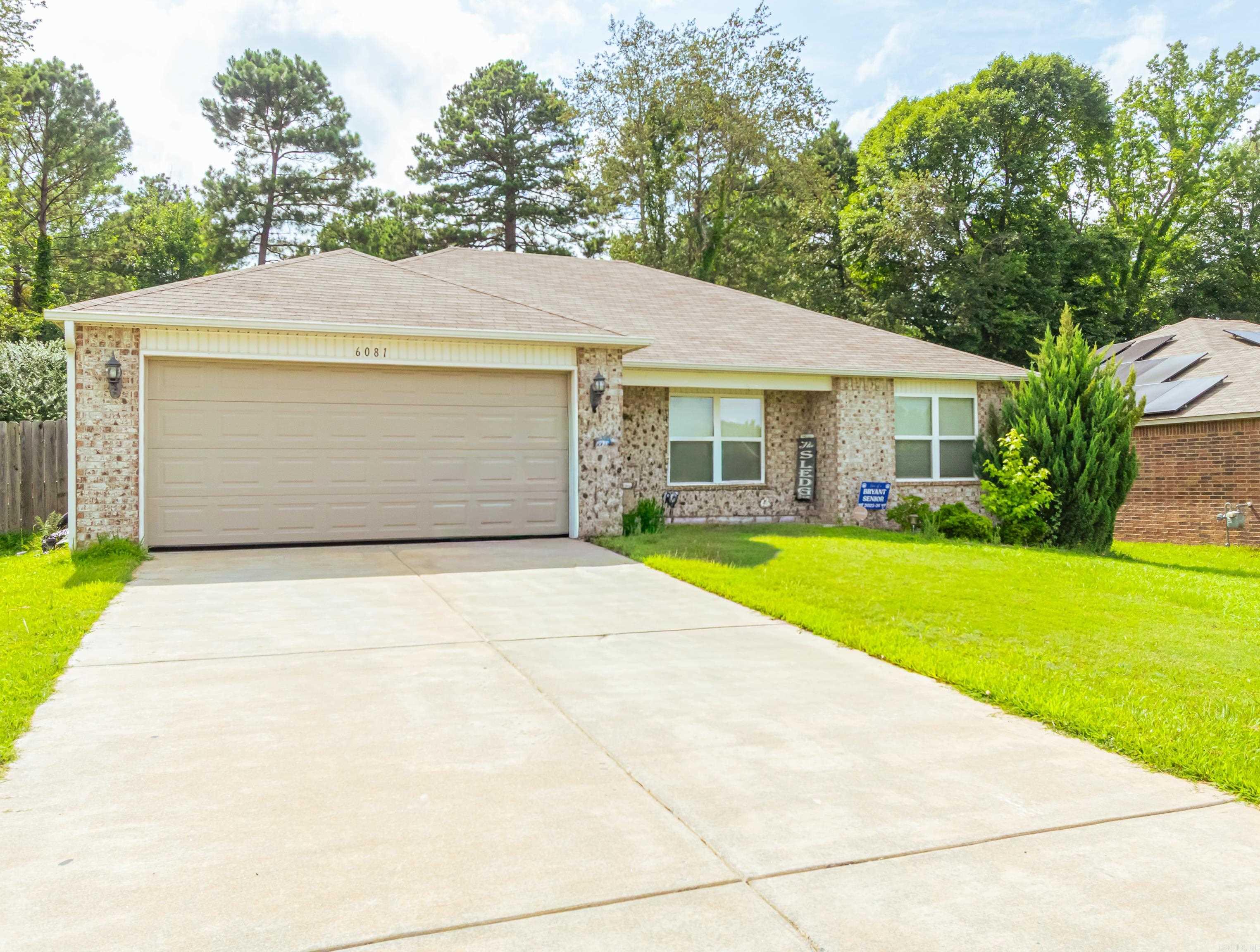 Welcome home to this beautifully maintained, move-in ready home in the desirable Meadows Edge community! Built in 2018, this thoughtfully designed home offers an open-concept floor plan that's perfect for both everyday living and entertaining. The spacious living area flows seamlessly into the eat-in kitchen, while the split-bedroom layout provides added privacy for the primary suite. Enjoy durable flooring, modern finishes, a walk-in closet, and a covered patio overlooking the backyard—ideal for relaxing or hosting family and friends. Conveniently located with easy access to Bryant, Little Rock, shopping, dining, and I-30, this home combines comfort, style, and convenience. Don't miss your opportunity to make this one yours!