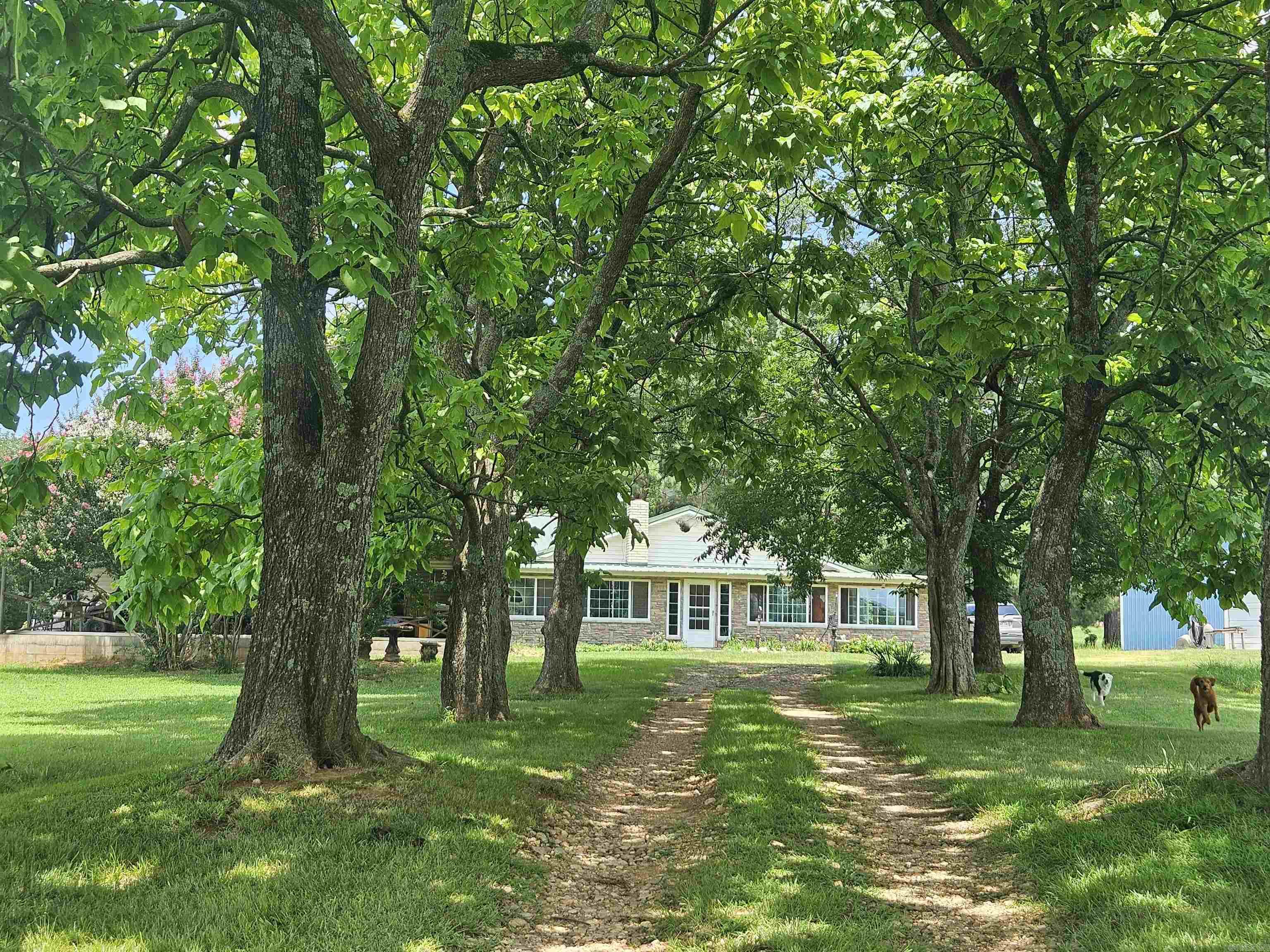 Welcome home to this incredible country estate offering aprox 3100 sq of living space, 6BR, 4BA, and 37 beautiful acres. A breathtaking tree lined driveway, flanked by mature catalpa trees, welcome you to this one-of-a-kind property. The property features aprox 17 acres of timber, a stocked pond with bass and bluegill fish. 30x40 shop with water and electrify and attached with 3 stalls.  20x30 hay barn, and 18x30 RV/Portable building. 12x30 metal carport, along with 34x32 covered concrete carport, and sunroom. The remodeled rear portion of the home has been thoughtfully designed with handicap accessibility in and features spacious bedrooms, updated bathrooms, new flooring, energy-efficient windows, and custom hand-cut trim throughout. The oversized kitchen and dining area provide the perfect gathering space, while the large utility room offers abundant cabinetry, and convenient wash sink.  Solar panels added to improve energy efficiency and reduce utility costs, with 25-year warranty, making this home as practical as it is beautiful.  If you're looking for a family homestead, hobby farm, recreational retreat, or quite country life, then this is home for you.