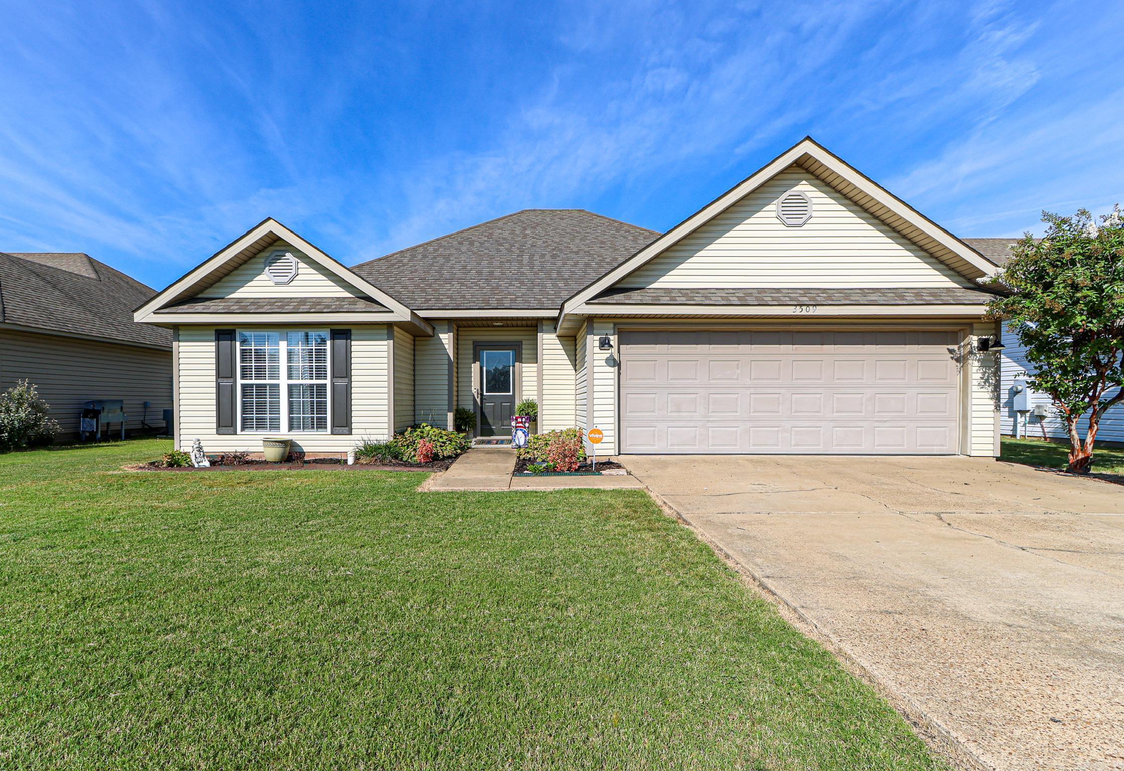 Welcome to the market, 3509 Oaklawn in Jonesboro! This well maintained beauty features 3 bedrooms, 2 full bathrooms, semi-open living/dining areas with breakfast bar in kitchen, ample storage throughout the home, and manicured landscaping. The primary suite is large with tray ceilings and features beautiful natural lighting with backyard views and a large jetted tub in the primary bath. The backyard is perfectly set up for outdoor entertainment with a covered back patio, pergola, existing deck ready for above-ground pool install, and storage shed for all the extra essentials, all surrounded by a wood privacy fence. This home is move-in ready and low-maintenance making it perfect for new owners! In a quiet, established neighborhood, this property is situated close to town so you're minutes away from all your heart desires - whether it be shopping, dining, family outings, fun with friends, nature adventures in Craighead Forest Park, cheering on the Red Wolves at Arkansas State University, and everything Jonesboro has to offer! Call your favorite agent today to schedule a private tour!