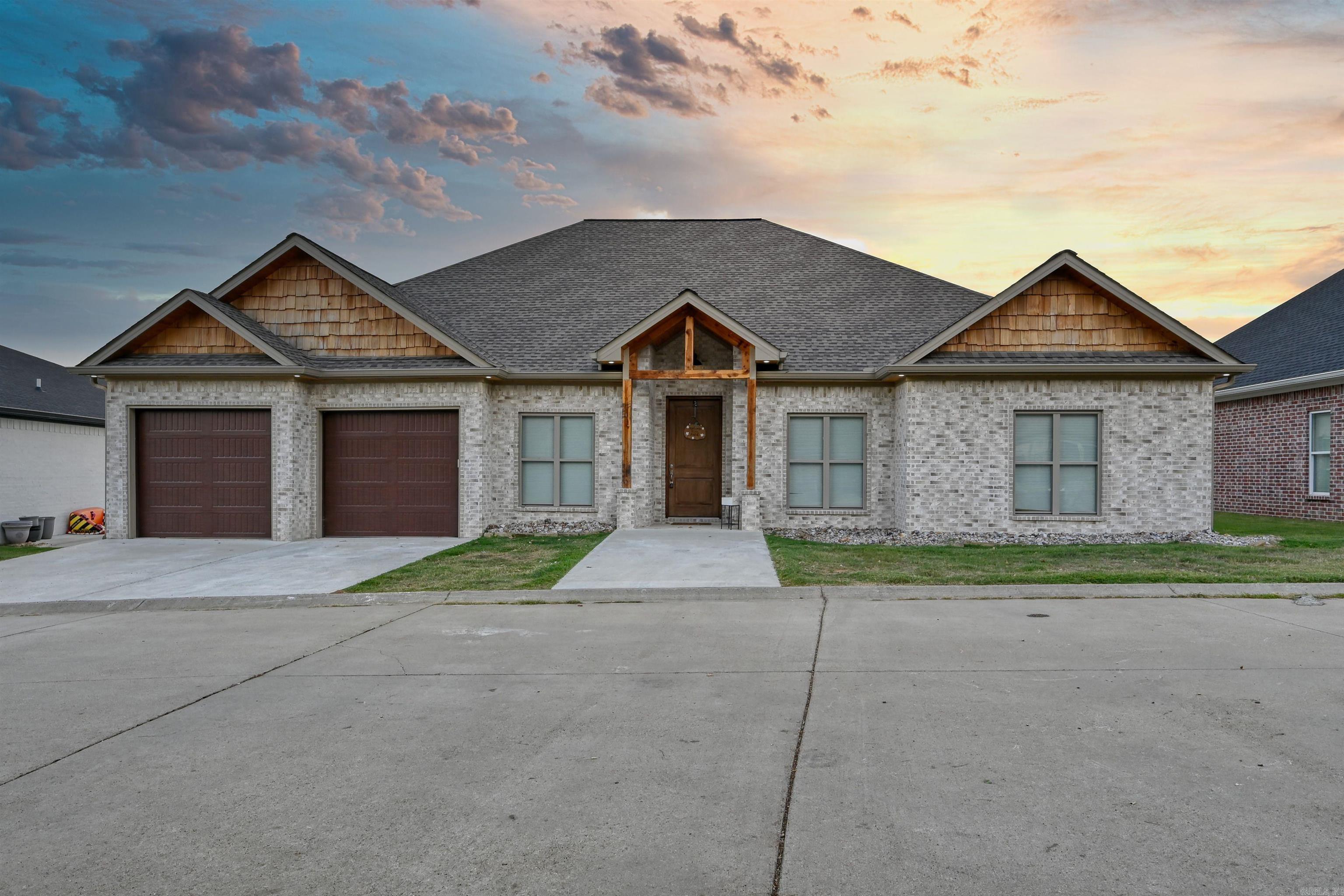 Sunset views will never disappoint Custom built 5-bedroom 3 bath with 2 offices which can be used for bedrooms. An additional 500 SQ FT Pool house with full kitchen and  bathroom, with a custom-built ping pong table. Great for a big family and for entertaining. Enjoy the beautiful sunsets while relaxing in the pool. Perfect for a family who enjoys Lake Hamilton and only 10 minutes away from Lake Ouachita.  Brand new covered boat dock.  Builder owned. No STR OR LTR Allowed.