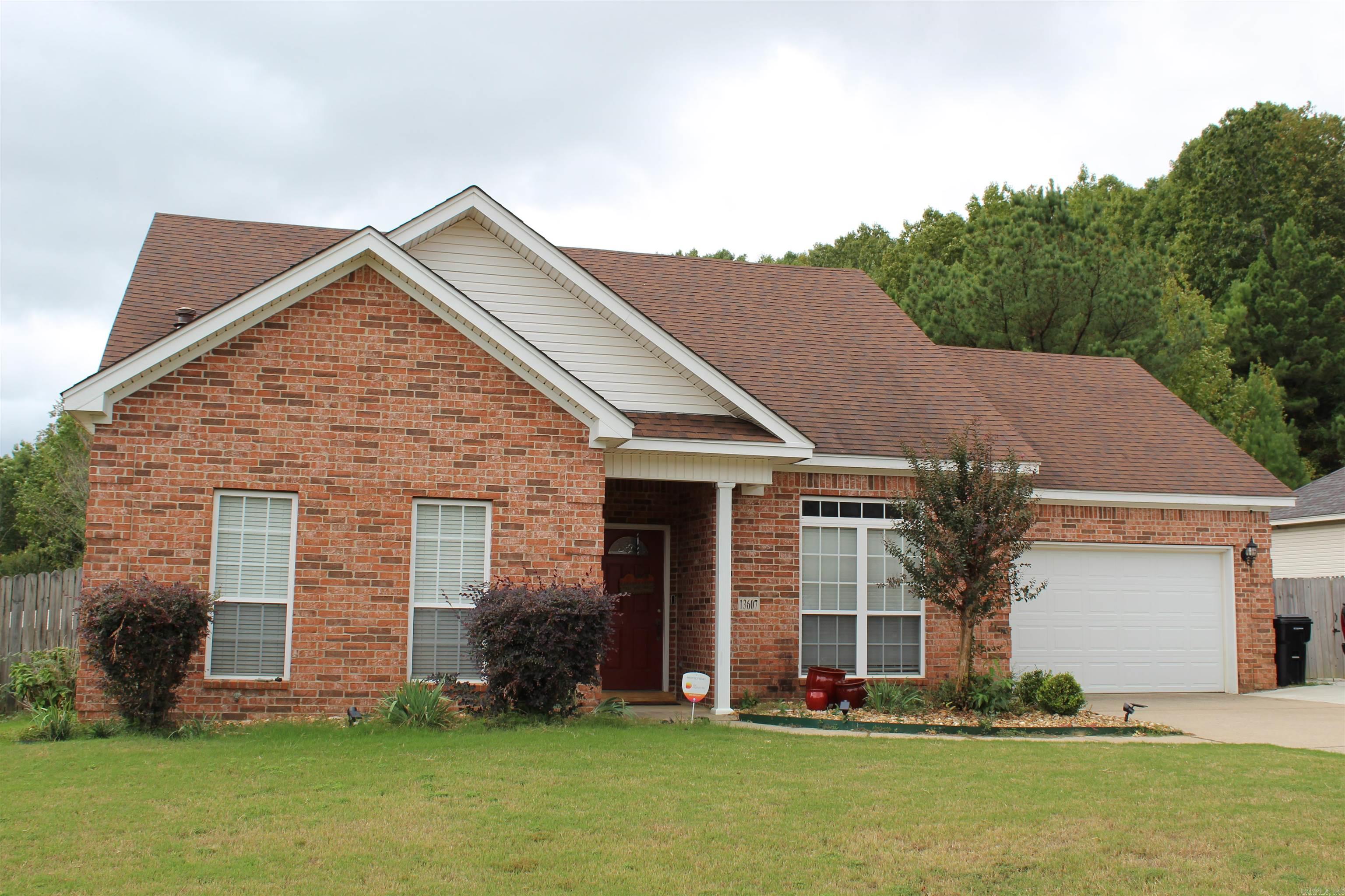 Beautiful, one-level home in Carrington Place Subdivision. Tray ceilings, wainscoting, beautifully trimmed brick fireplace, extensive crown molding, & large trimmed windows are just some of the custom touches. Double vanities, whirlpool tub, & walk in shower in master bath. Extensive cabinets in kitchen. Perfect backyard for entertaining. Deck added in 2018, hot tub stays. Roof replaced in 2016.  Home also has solar panels creating a very very low almost non-existent electricity bill.