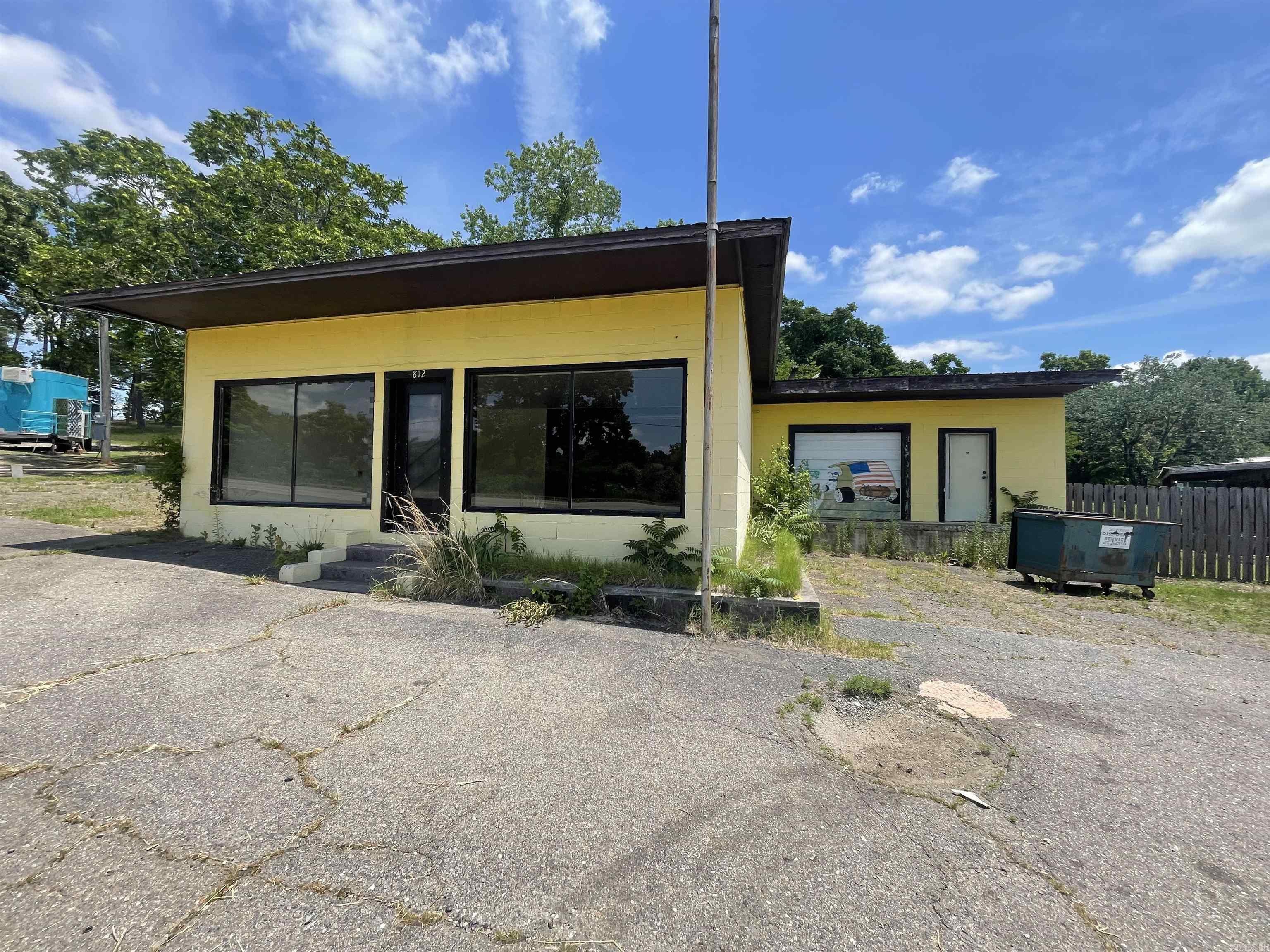 High-visibility commercial rental opportunity located directly on busy Hwy 71 South in Mena! Offering approximately 1,672 sq ft, this versatile commercial space features a large open showroom/display area, multiple office or storage rooms, restroom, and additional workspace with overhead door access. The property provides excellent exposure with large front windows, paved parking, and easy highway access for customers and clients. Ideal for retail, office, service-based business, showroom, studio, inventory storage, or a variety of commercial uses. Convenient in-town location with strong daily traffic counts and great signage potential.