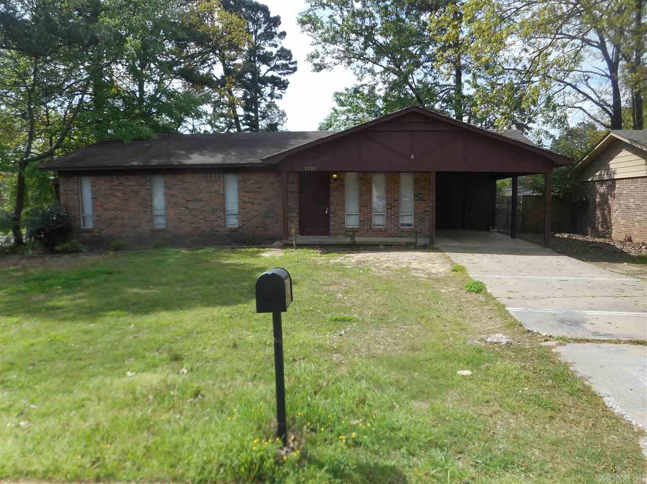 Lots of potential here!!!  This cute 3 bedroom 1.5 bath home is located in the heart of Little Rock, close to schools, parks, and shopping.  This home features covered parking and a lake view from the backyard.  Don't miss out on this great space buy!!  Sold "As-Is, Where-Is" and no disclosure is available.  See agent remarks.