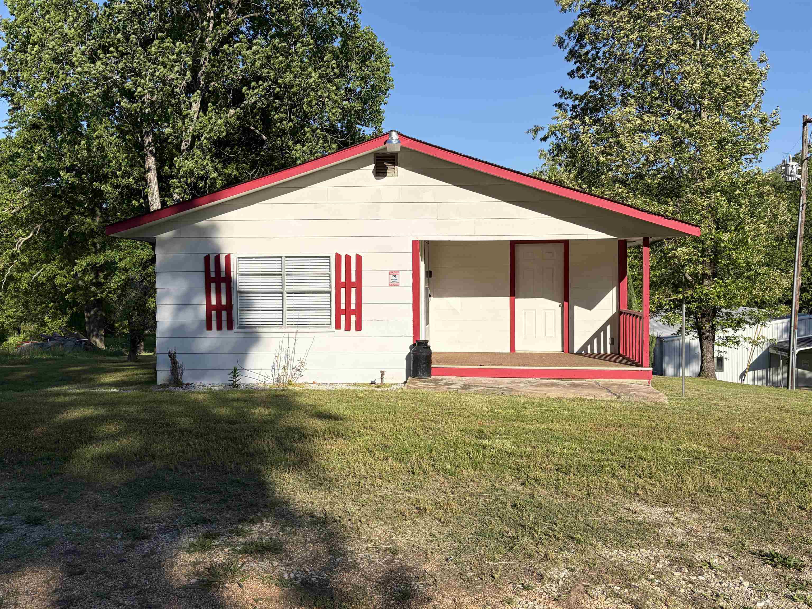Sweet, is what I think of with this 2 bedroom ,1 large bathroom home. Beautifully remodeled kitchen with butcher block counter tops. Open concept. Perfect for entertaining guest. Out back on the covered deck you can hear the creek from the adjacent property. The thermostat has been upgraded to a Nest thermostat. The seller is offering $5,000 towards new roof with accepted offer. This sweet home would make the perfect air b&b, first home, or vacation home. Located just minutes from Melbourne and within a hour of big cities. Call today to see this sweet home.