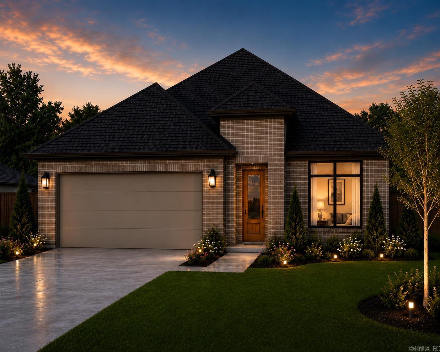 Welcome to Edgewood – West Little Rock’s new neighborhood! This home, being built by Graham Smith Construction, offers the perfect blend of style, comfort and privacy. This completed home is designed for modern living with open-concept spaces and high-end finishes throughout. As you step inside to an open concept living area you will find tasteful designer finishes throughout. The gourmet kitchen boasts quartz countertops, custom cabinetry, stainless steel appliances, and a large island with a breakfast bar, perfect for casual meals or entertaining. The primary suite is your private retreat, complete with a spacious walk-in closet and a spa-like en-suite bath, featuring a double vanity, soaking tub, and separate shower. Two additional bedrooms and a full bath provide ample room for family or guests. Enjoy the outdoors from your covered patio, and say goodbye to mowing as lawn care is included when you own at Edgewood. This is your chance to live in luxury, with easy access to everything West Little Rock has to offer. Home currently under construction. Est. Completion October 2026.