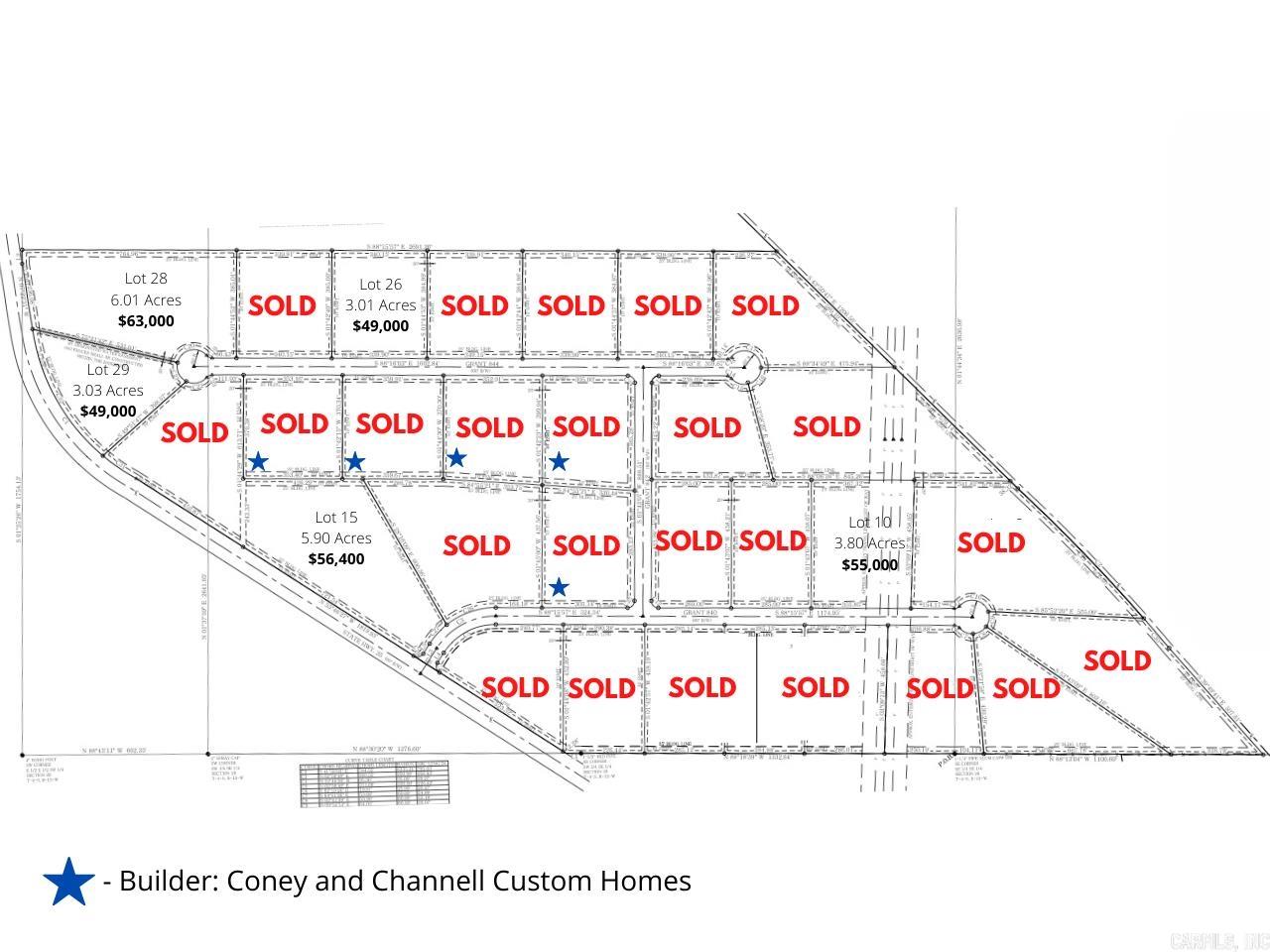 Conveniently located 1 mile from the Hwy 167 bypass, 45 minutes from Little Rock, 30 minutes from Benton, and close to all the amenities of Sheridan! These large lots offer luxury living in a rural setting while maintaining a community atmosphere! 2000 sq ft minimum one story home and 3000 sq ft minimum 2 story home. Metal shops are permitted. Covenants in place to ensure quality living. Join us in building your custom home in Eagle Ridge Estates of Sheridan!