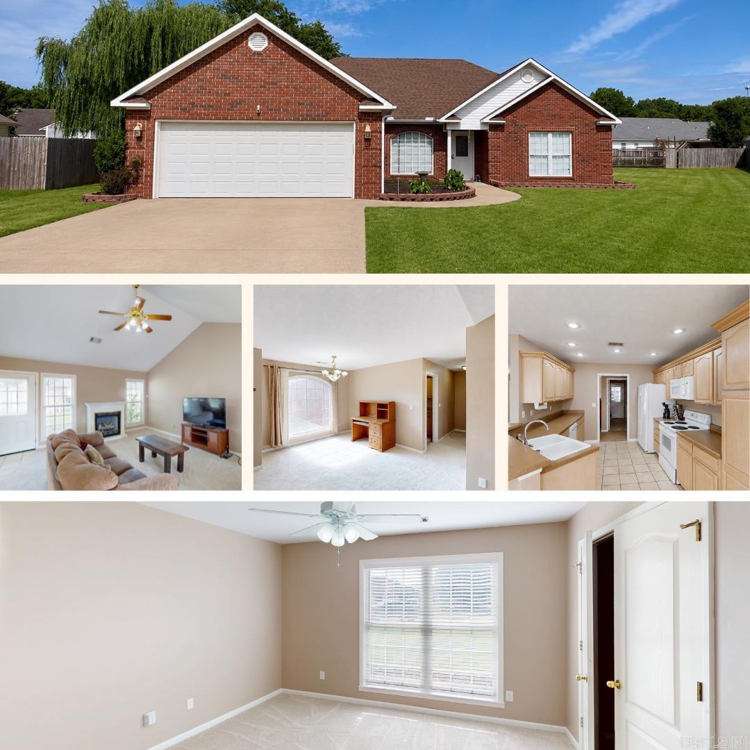Motivated Seller!! Brand NEW Carpet recently installed.(June 2026) A/C unit serviced and cleaned yearly. This 3 Bedroom, 2 Bathroom home has 1,858 SqFt and sits on 0.35+/- of an acre in a quiet cul de sac. This property has a split floor plan, vaulted ceiling in the living room, plenty of cabinets/counter space in the kitchen, and a fenced in backyard. The roof was replaced in 2018. Call to schedule a showing today!