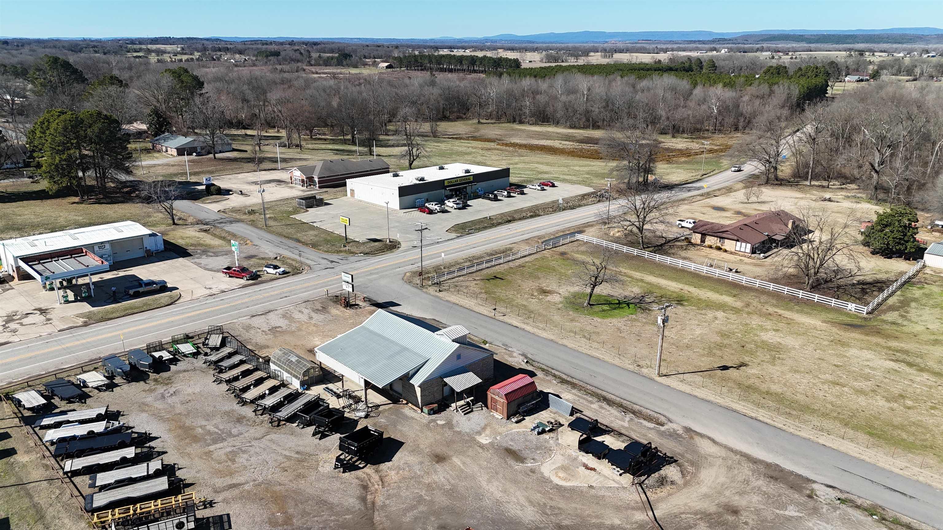 Turn key Hardware and Feed Store in Logan County   Midwest Land Group is proud to offer Nailed It Feed & Supply in Scranton, Arkansas. Nailed It provides the surrounding community with plumbing supplies, hardware, livestock feed and medication, and anything farm related. This business is a cornerstone for the community. Not only do they help our local farmers and homeowners, they help support the local businesses and school with in a pinch supplies and not having to travel 30 minutes to big name hardware/farm stores. Nailed It has large selections of anything from bolts and fasteners to specialty feeds for show animals,pet supplies, and everything in between.  The business began as Davis & Sikes Feed Mill in 1949. Remoleded in 2019, becoming Nailed It Feed and Supply. The store consists of 1900 square feet of up to date concrete flooring, walls, ceiling, electric and plumbing fixtures. There is an office/break area and restroom. Display shelving occupies the center portion of the store, with additional wall displays and shelves. The L-shaped steel topped counter supports the Point of Sale system along with plenty of work space.  The warehouse is 40’x50’ with a 12’ apron on the west