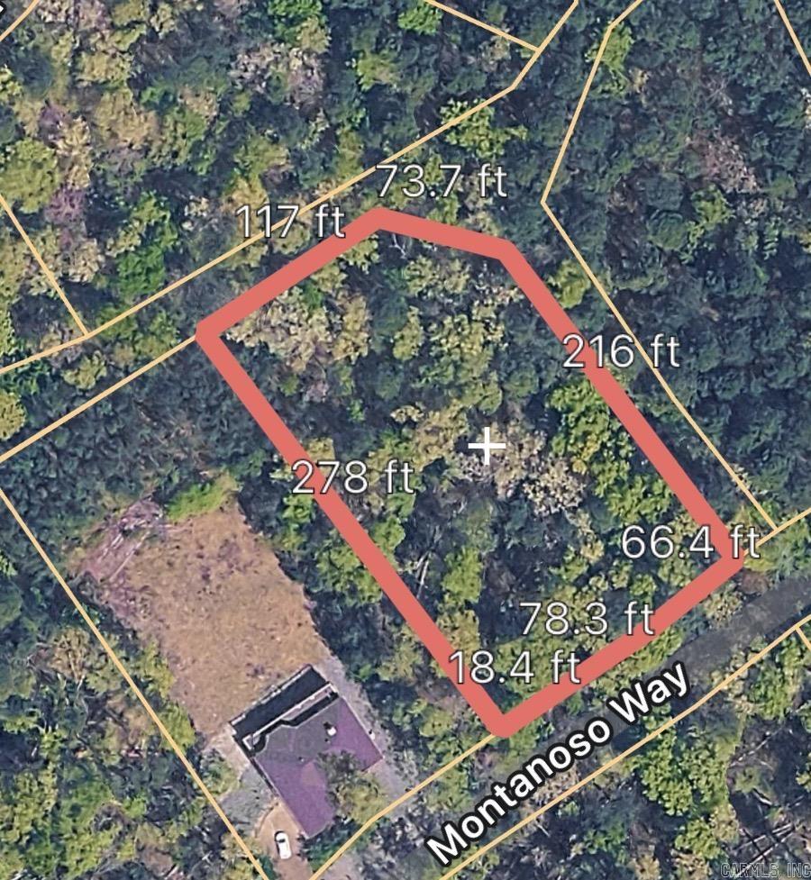 One acre sloped lot with a possible winter view. Come build your new golf front home in Hot Springs Village! It is home to 11 recreational lakes, nine championship golf courses, 13 tennis courts, 14 pickleball courts, 30 miles of walking trails, more than 200 clubs and organizations and numerous additional activities for all ages. Spanning 26,000 acres of the Ouachita Mountains, Hot Springs Village is the largest gated community inNorth America. New Member Buy-in Fee due at closing.