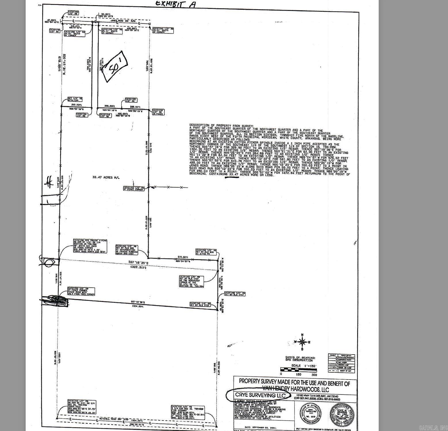 Tract 1 and 2 is located on the road frontage. The larger tract Exhibit A 33.47 acres is located in the rear. Partial select cut wooded location. Water provided by City of Beebe. Seller advised that after making inquiries with the City of Beebe, the City would consider bringing sewer to the property. Easement indicated between tract 1 & tract 2 was access to tract 3 before the current owner bought tract 1 & tract 2 Parcel # Tract 1 & 2 - 001-09937-001 Parcel # Exhibit A - 001-09937-000 Much of land has been cleared. - See agent remarks