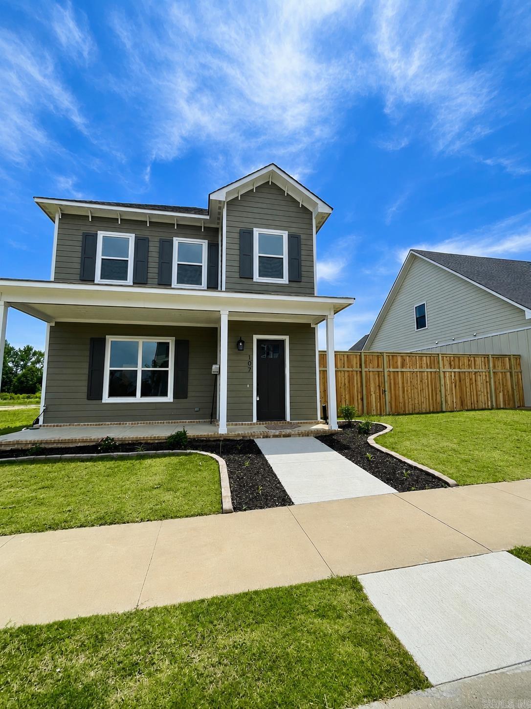 This stunning new construction home in Legacy Farms is  complete and move-in ready for its first owners. Designed with upscale finishes and thoughtful details throughout, it features 10’ ceilings on the main level and 9’ ceilings upstairs, creating a bright, open feel.  The kitchen offers beautiful countertops, a built-in wall oven, and a spacious pantry, flowing seamlessly into the open-concept living area—perfect for entertaining. The primary suite includes a spa-like bathroom for the owner's retreat.  Built for energy efficiency with 2x6 exterior walls, slab foam insulation, R-21 insulation, a high seer HVAC system, and a gas tankless water heater.  Enjoy relaxing on the covered back porch with extra outdoor living space. Located in a convenient subdivision within the Cabot School District, just minutes from town yet tucked away for added privacy. Schedule your showing today!
