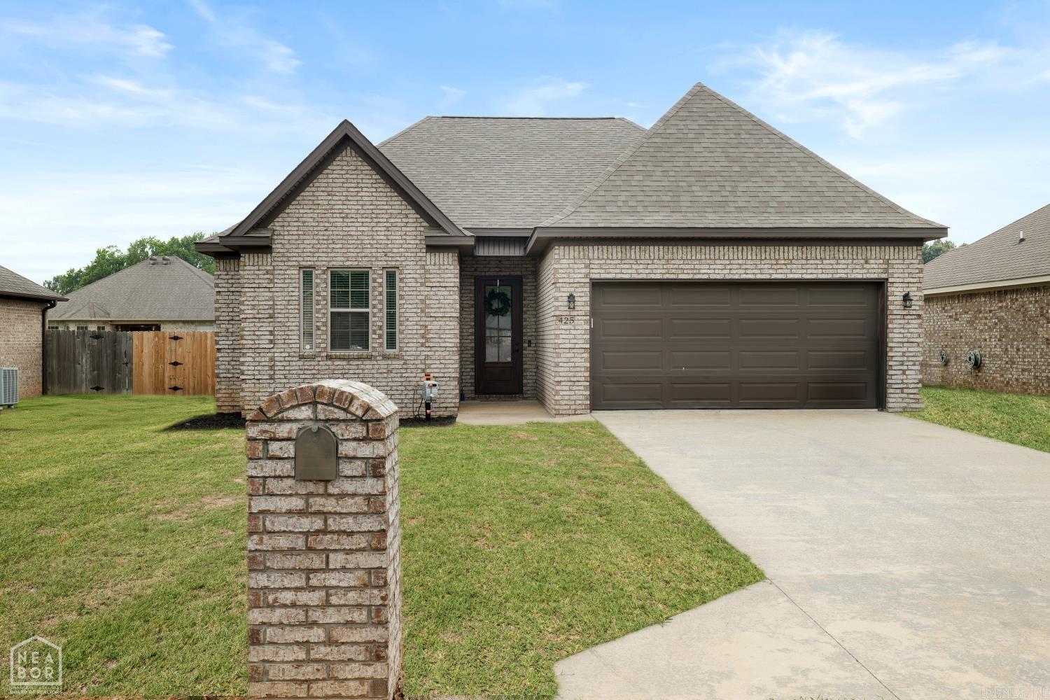 Beautiful all-brick home located in the desirable Brookstone subdivision in Jonesboro! Built in 2017, this 3-bedroom, 2-bath home offers approximately 1,449 sq ft with an open and split-bedroom floor plan designed for comfortable everyday living. Features include granite countertops, elevated ceilings, spacious living area, oversized primary suite, soaker tub, separate tiled shower, and walk-in closet. The kitchen offers ample cabinetry and dining space, while the attached garage and low-maintenance exterior add convenience. Situated in a newer neighborhood close to schools, shopping, and dining.