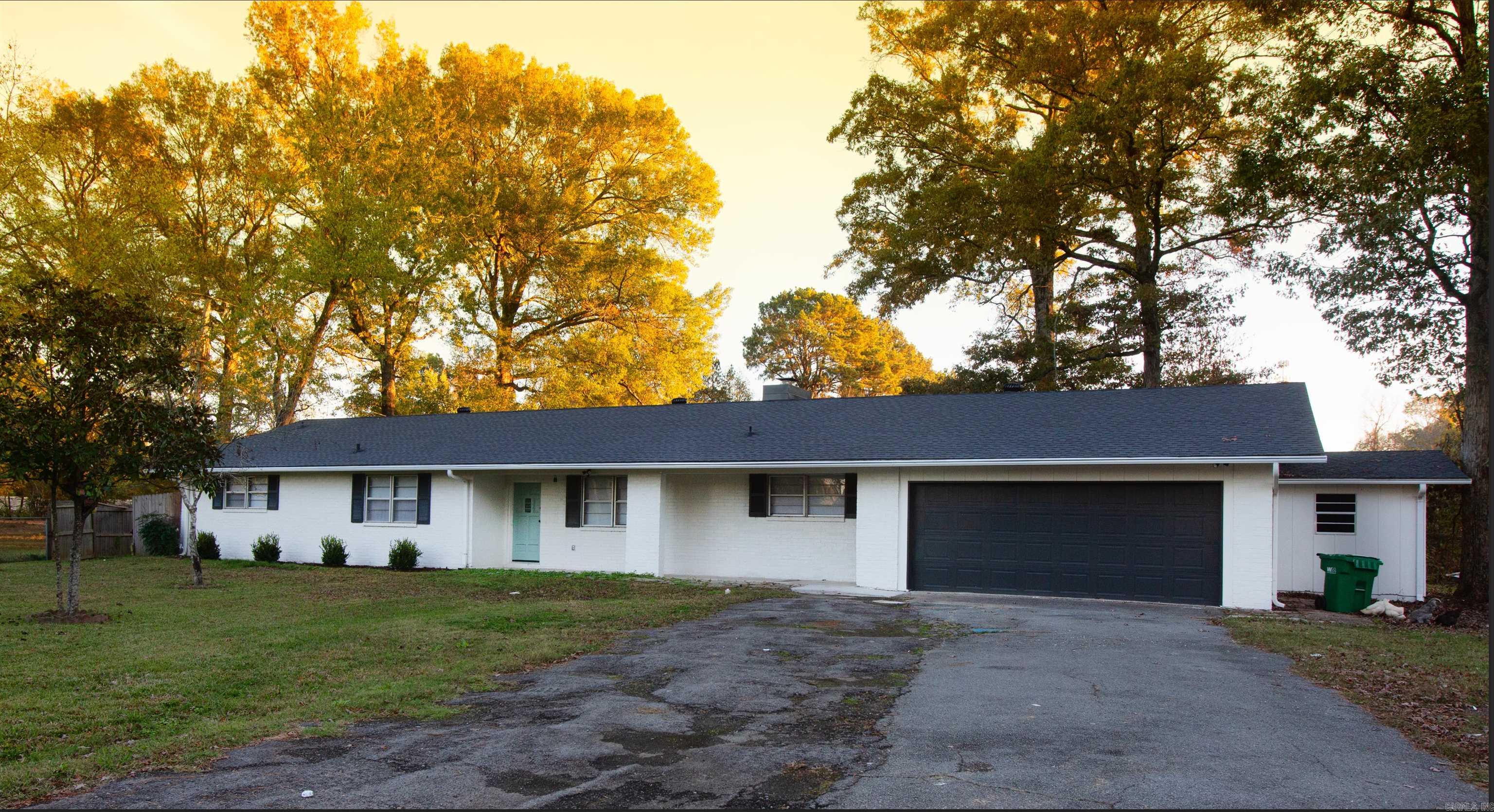 Totally renovated home with over 2000 feet!  This property is on a large lot with a large pond in the back.  The home features new paint throughout, two car garage, all new paint inside and out.  The kitchen has been updated with new cabinets, granite tops, new appliances and new plumbing fixtures.  There are new window features and new lighting throughout.  Both bathrooms have been completely updated.  All new flooring throughout.  Awesome yard space and landscaping.  If you are looking for a totally renovated home close to the amenities of Jacksonville and all of Central Arkansas, but with a country feel, you have to check this one out!!! SEE AGENT REMARKS