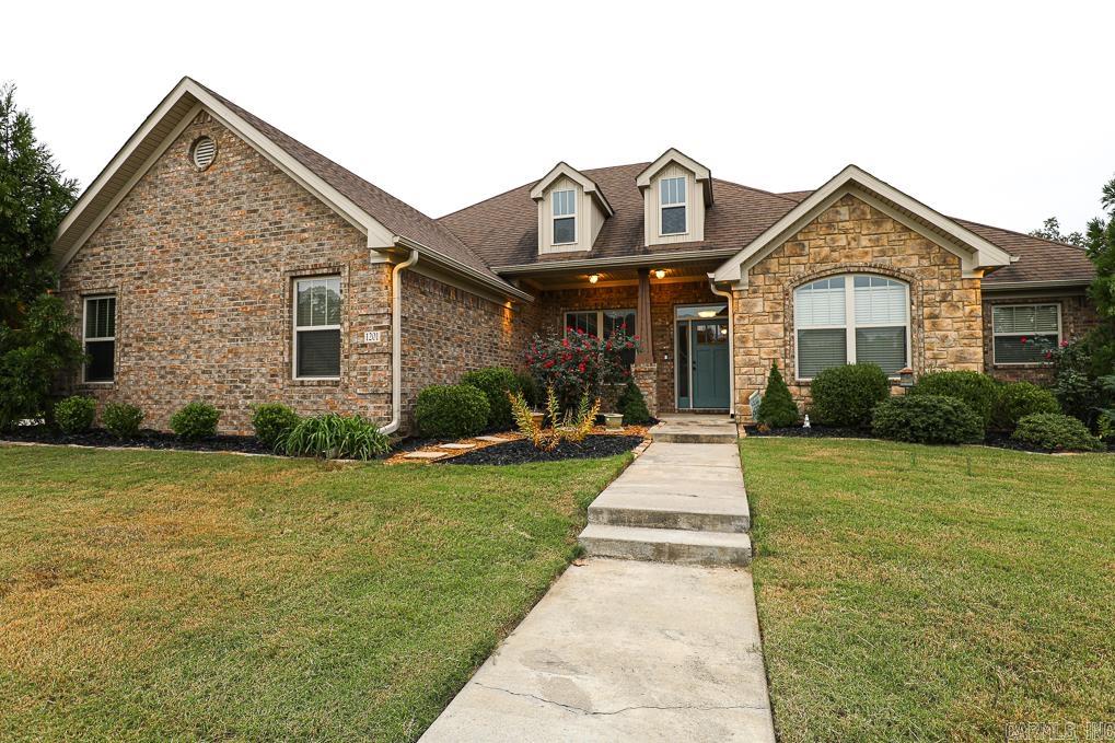 Wonderful Location!  Lovely 4 bedroom home with separate dining/sitting area.  Such a great very open floor plan.  Kitchen has granite countertops, an abundance of cabinets, under counter lighting, and large breakfast bar.   Relax on the covered porch overlooking the backyard with privacy fence.  Neighborhood pool and playground.  Hurry, this one will not last long.