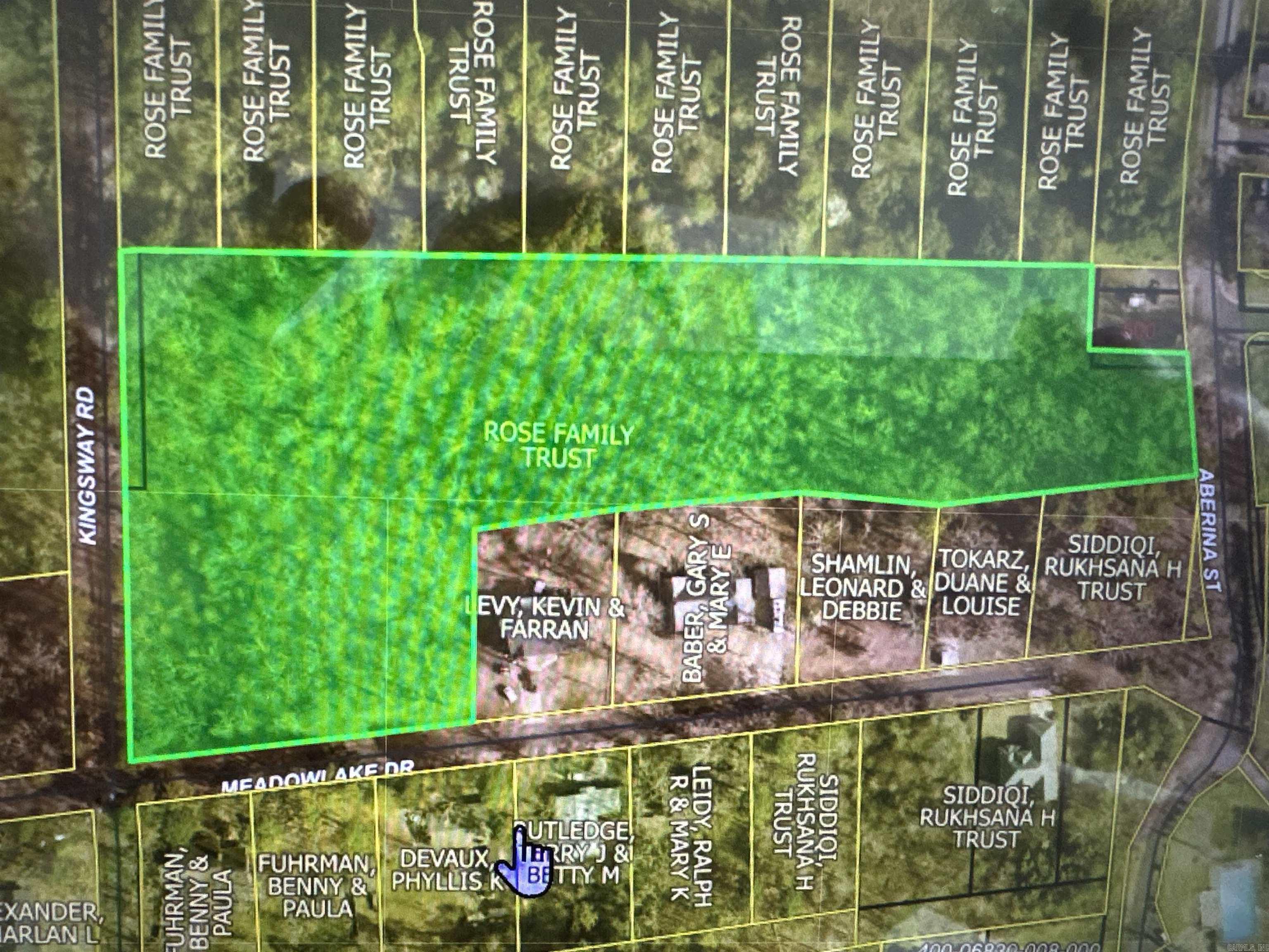 Over 4 acres on Meadowlake Drive.  A single family home can be built or subdivided into smaller lots.  There is privacy and lots of trees and vegetation, but is right around the corner from Central Avenue.