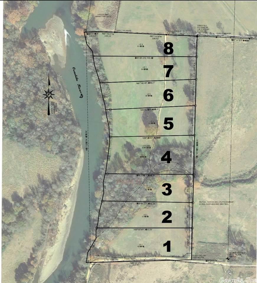 Lot 2 of Ouachita River Lots. This lot is 3 +/- Acres with 200 ft of river frontage. Located just 10 minutes from I-30 in Friendship, AR, these lots are perfect for a weekend get away. All of the river banks have been cleared by a mulcher making it easy to enjoy the beautiful views of the river. The Ouachita River offers great recreational opportunities for everyone.