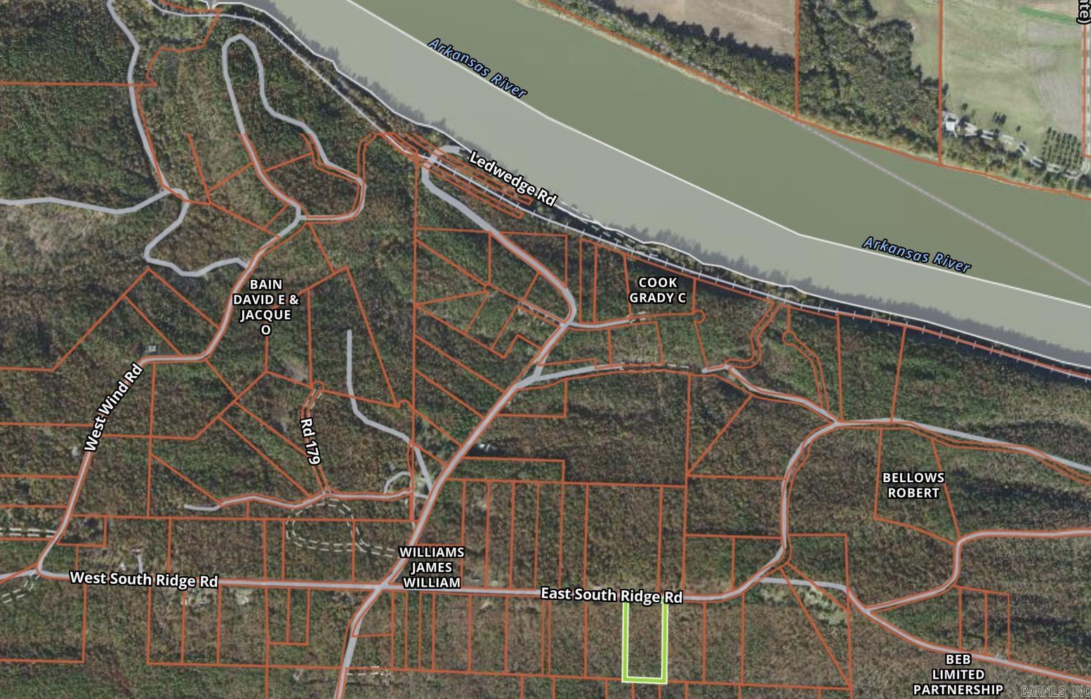 This 6 acre parcel is full of timber and privacy - near the Arkansas River! Neighbors have beautiful ridge views from their cleared acreage. This property is 25 minutes from Chenal and Walmart on Highway 10/Chenal. Utilities area available at the road. **Fiber internet is available here through Connect2First** Owner of this property is a licensed Real Estate Broker.  BOA & Plat are uploaded in the document section. Agents see remarks.