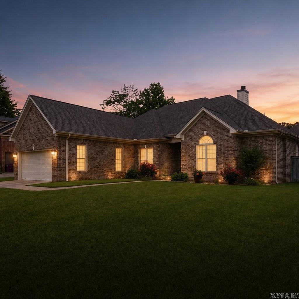 Don't miss this charming home with a fantastic one-level floor plan in Hurricane Lake Estates! This home is perfect for entertaining with a spacious living room and a dining room that makes family gatherings easy. The kitchen has an abundance of granite countertops and storage, as well as a newer gas range/oven, microwave, and dishwasher (all replaced in 2022). The primary suite is a great retreat after a long day and features plenty of bathroom storage for linens and a large walk-in closet. Two additional bedrooms share a jack & jill bathroom with separate vanities. A third extra bedroom, is very large, and would be ideal for a bonus room or flex space if not needing a fourth bedroom. Rounding out the interior is a large laundry room with extra storage, and a sunroom that is currently used as an office (not included in sq footage). Additional updates include fresh paint, newer flooring, and a hot water heater replaced in 2023. This home stands out on it's own, but also includes fantastic neighborhood amenities including the neighborhood pool, lake access, pickleball courts, play ground, and more! Schedule your private tour today!
