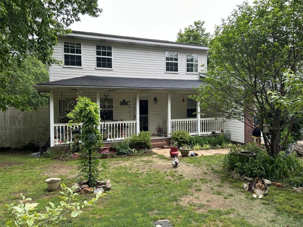 Located on a quiet dead-end street inside the city limits of Mountain View, this spacious 2-story home offers approximately 1,972 sq ft with 3 bedrooms, 3 baths, and an open-concept layout. Large kitchen includes all major appliances and a gas range. Bonus room could serve as a 4th bedroom, hobby room, or game room. Laundry room plus small office area with abundant electrical outlets located at the back of the attached 2-car garage. Enjoy your own private backyard retreat featuring an inground swimming pool with privacy fence,  perfect for relaxing or entertaining. A detached 1,080 sq ft building adds incredible flexibility. Formerly a dance studio, it has been converted into a general-use space with half bath and could work well for hobbies, studio space, recreation, storage, home business, or workshop use. Great in-town location with low traffic and plenty of usable space both inside and out. Unique property with multiple possibilities! $225,000