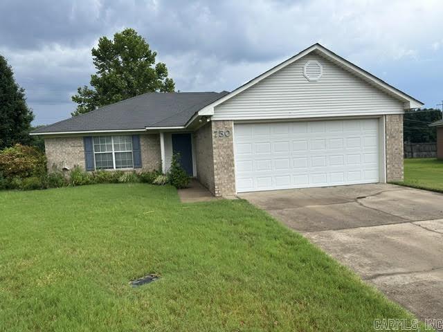 This 3 bedroom 2 bath home offer an open plan between kitchen and living room.  Home has laminate flooring throughout.  Granite counter tops in kitchen and baths.  Large yard and at the end of a cul-de-sac.  2 car garage.  Refrigerator furnished. Income must be 3 x's the monthly rent.  Anyone 18 and older, credit check and background check required.  $40.00 each.  Home is Agent owned.