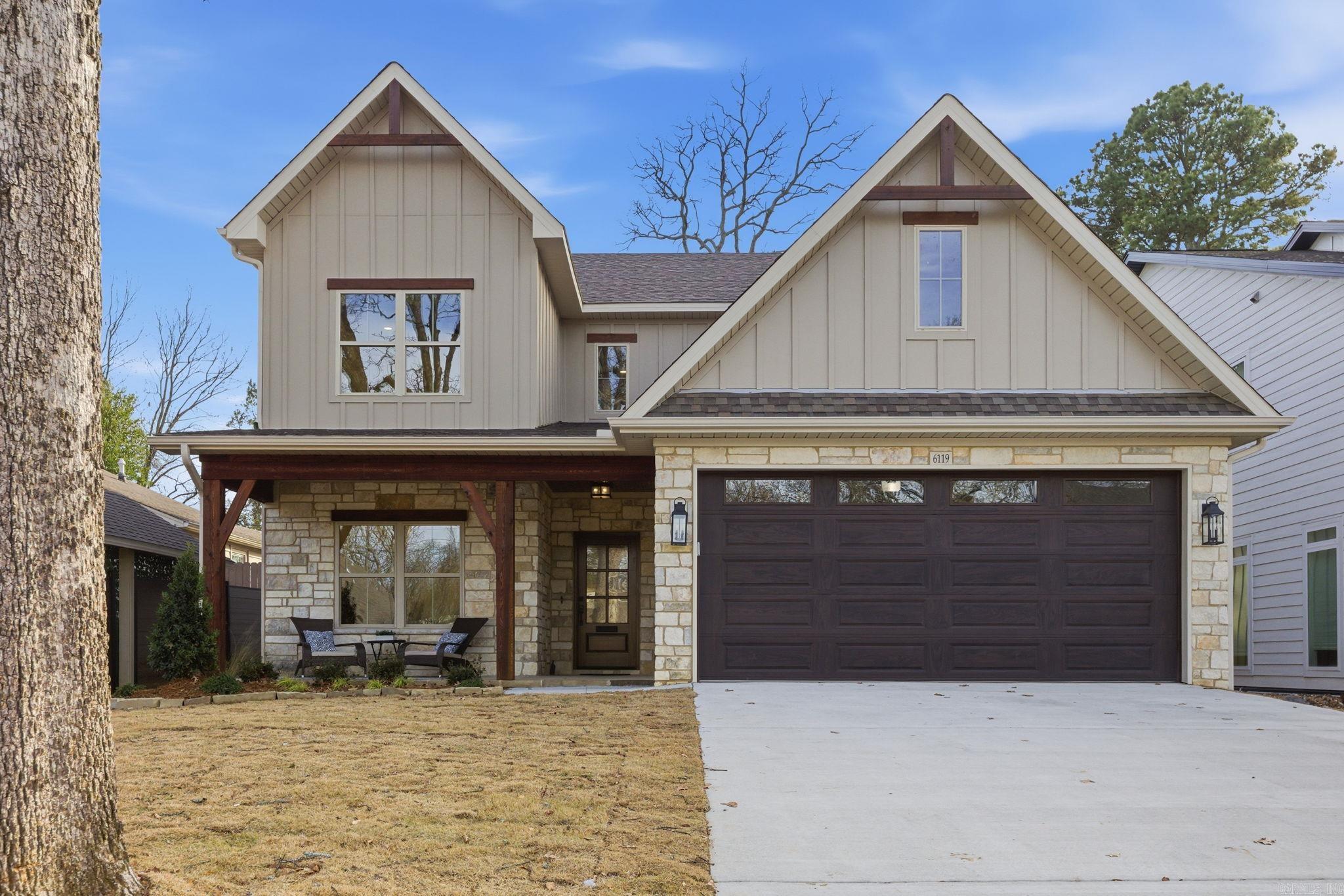 Stunning new construction in Cammack Village by a highly respected custom builder. Just completed. Eye-catching exterior with natural rock, cedar accents, and Hardie Board siding. Thoughtfully designed floor plan with 2 bedrooms and 1.5 baths on the main level, including the primary suite. Upstairs offers 3 bedrooms, 2 bathrooms, and a spacious game/media room plus a large walk in attic. Chef’s kitchen features custom-built cabinets, quartz slab countertops, a large center island and a walk-in pantry. Enjoy the outdoors on the large covered and screened in back patio—perfect for entertaining or relaxing. Flat lot with a generously sized fully fenced in backyard and mature trees. Two car garage. Quality craftsmanship, excellent layout, and desirable location make this home a standout in Cammack/Heights.