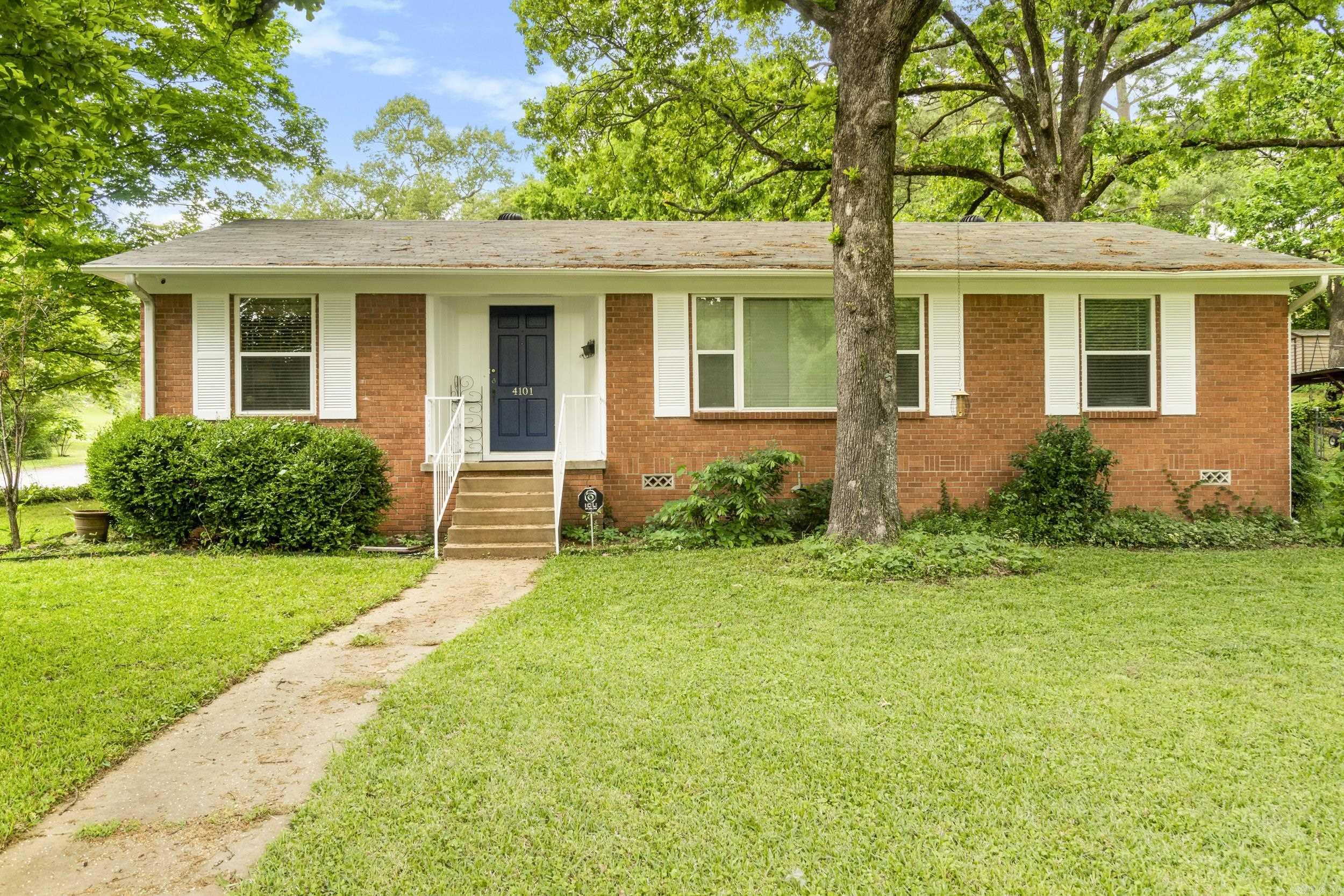 Beautifully maintained brick home in Park Hill offers 3 bedrooms and 2 full bathrooms, Quartz kitchen countertop, original hardwood floors, two car carport, one car garage and plenty of storage on a corner lot. Roof 2020, water heater 2020, HVAC 2008. Windows 2010. Freshly painted, carport walls, frame, shutters and gables.