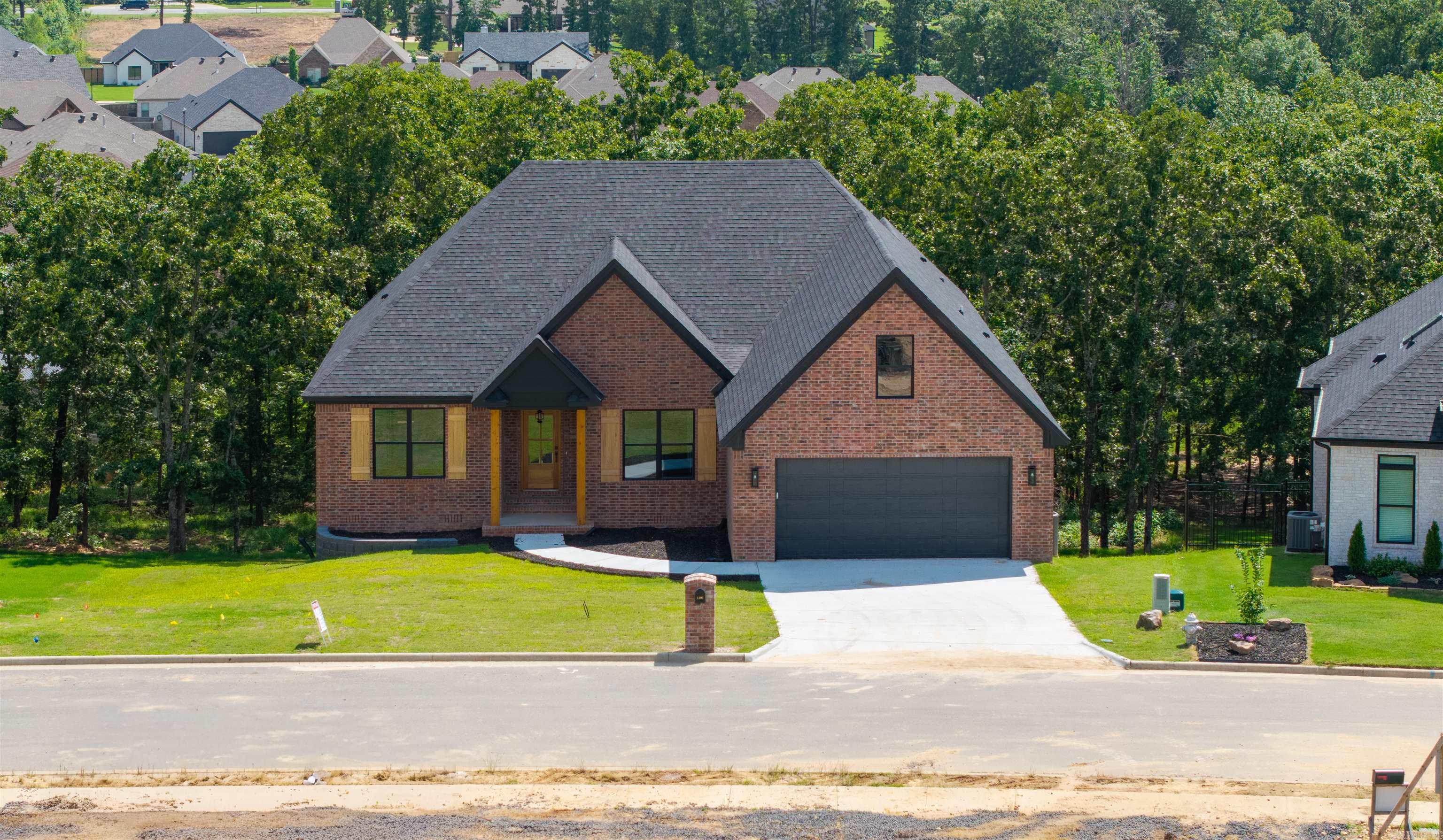 Stunning New Construction: One level 3 bedrooms, 2.5 baths home features an open floor plan with an upstairs bonus/4th bedroom and a main level office. Modern chefs kitchen, luxurious cabinetry, walk in pantry. Step into the luxury master bath with soaking tub, double vanities, and large walk in closet that connects to the laundry room. Enjoy the two covered patio and porche, overlooking amazing views top a backyard forest. This house is still under construction but will be ready soon! Call for a private showing.