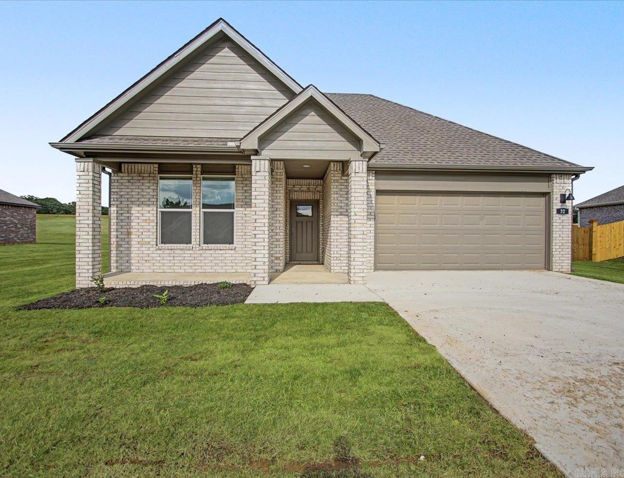 Lovely Lakeway plan in River Plantation, located in Mayflower, Arkansas! These new construction homes feature modern finishes for comfortable living! The Lakeway plan features a separate office space! Each home has LVP flooring throughout common areas and carpet in bedrooms and closets. In the kitchen and bathrooms, you’ll find beautiful quartz countertops. The Lakeway plan features a separate office space! The primary bathroom features a walk-in shower and a quartz, double sink vanity! Each home will have 4-sides brick with Hardie® siding per plan. Homes will include only PARTIAL sod in back. These homes come with a programmable thermostat! 10-year limited Homebuyer’s Warranty! All photos are stock photos, representative of plan only and may vary as built. These homes will have a grinder pump. Annual taxes is an estimate. Taxes and parcel are TBD.  This property will be under a Bill of Assurance (BOA) that contain Covenants and restrictions for these homes.