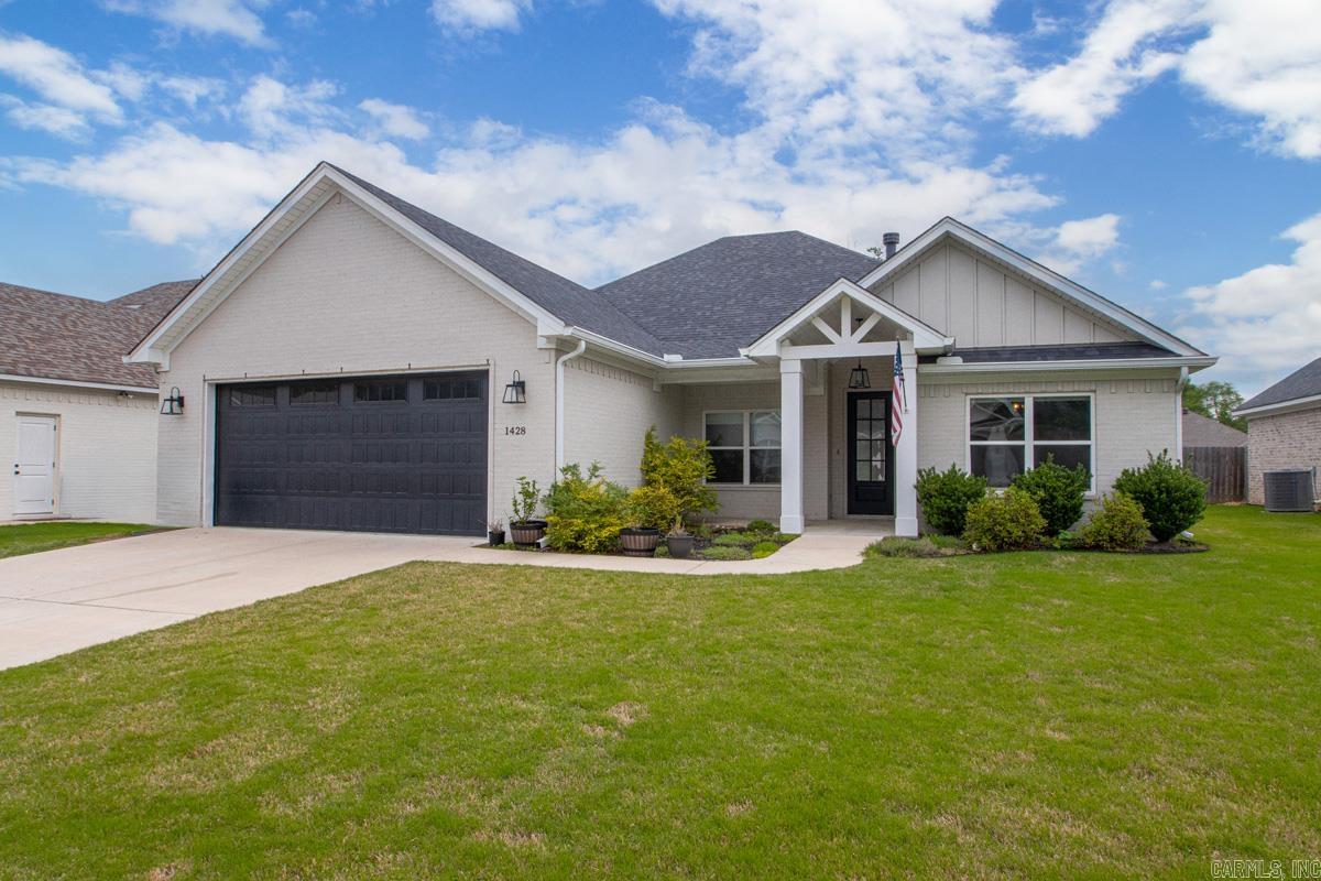 This beautifully maintained, 5-year-old home offers 4 bedrooms, 3 full bathrooms, and a private office. Step into the light-filled open concept living area, highlighted by large picture windows with lots of natural light. The home is designed for effortless organization, featuring an oversized pantry, mudroom area, and a large laundry room with extra cabinets and built-in shelving.  The primary suite is a true retreat with a double vanity and custom tile shower. The three additional bedrooms are spacious with plenty of closet space, ensuring room for everyone. Step outside into your fully fenced, flat, LARGE backyard—a private oasis perfect for relaxing or entertaining.  Move-in ready and packed with storage, this beauty is ready to welcome its new owners! **Some photos have been digitally staged for illustrative purposes**