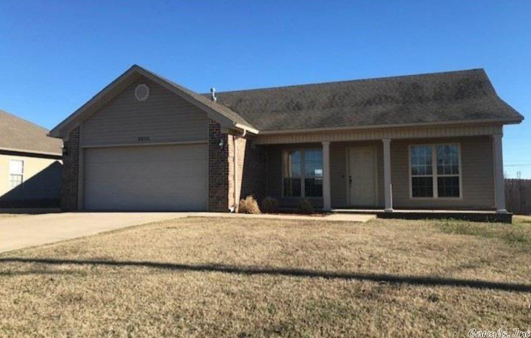 Come see this darling home before its gone. This home is a great open floor plan. Vaulted ceiling in living room. Nice hardwood floors in living room with tile in wet areas. Master suite features custom cabinets and solid tops. Separate soaking tub and large shower. Walk in closet. The spare bath has the same custom Cabinets. Fenced yard. Great neighborhood for a growing family. Schedule your showing today.