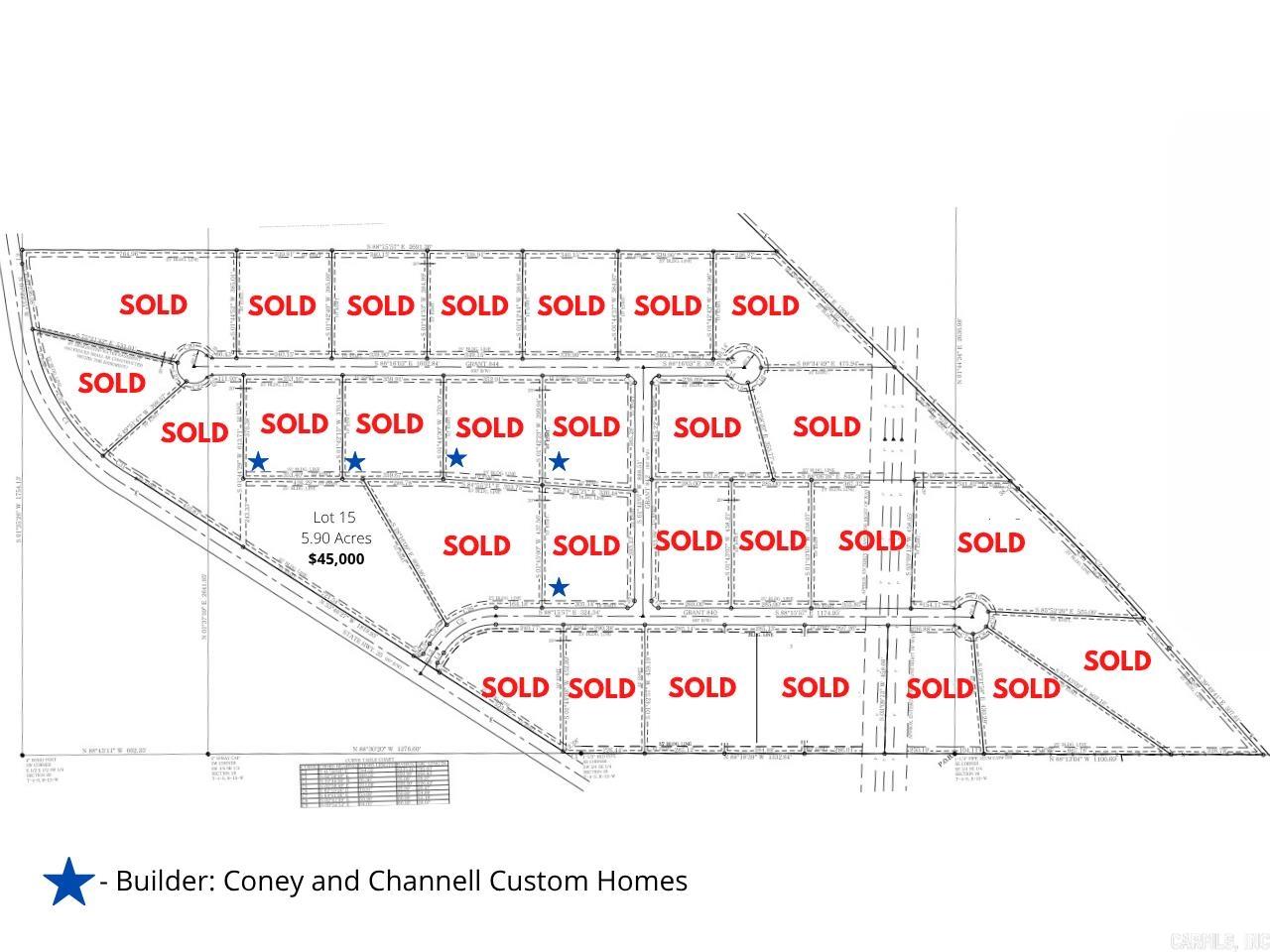 Conveniently located 1 mile from the Hwy 167 bypass, 45 minutes from Little Rock, 30 minutes from Benton, and close to all the amenities of Sheridan! These large lots offer luxury living in a rural setting while maintaining a community atmosphere! 2000 sq ft minimum one story home and 3000 sq ft minimum 2 story home. Metal shops are permitted. Covenants in place to ensure quality living. Join us in building your custom home in Eagle Ridge Estates of Sheridan!